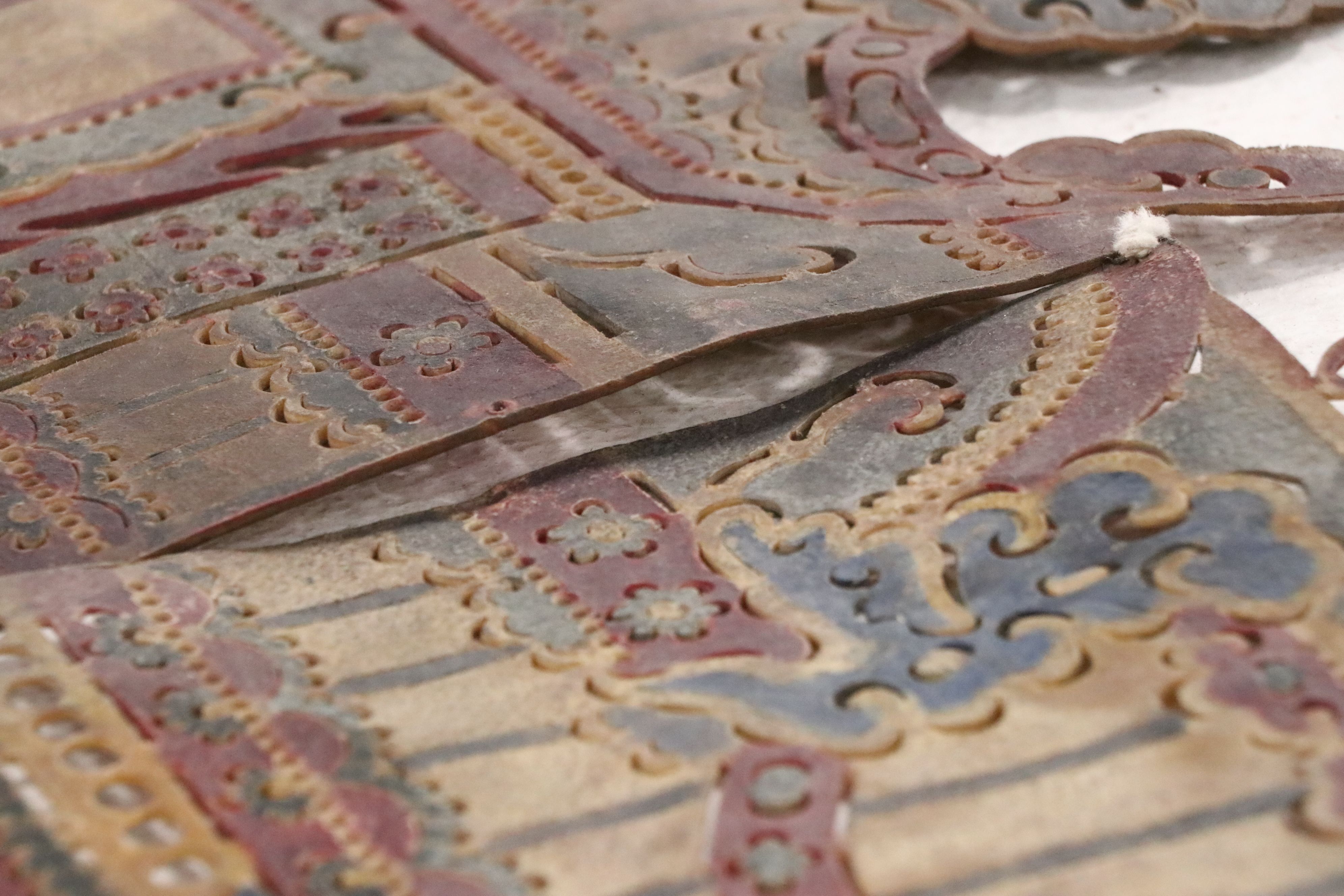 Chinese Palace Shadow Puppet Backdrop, Circa 1870