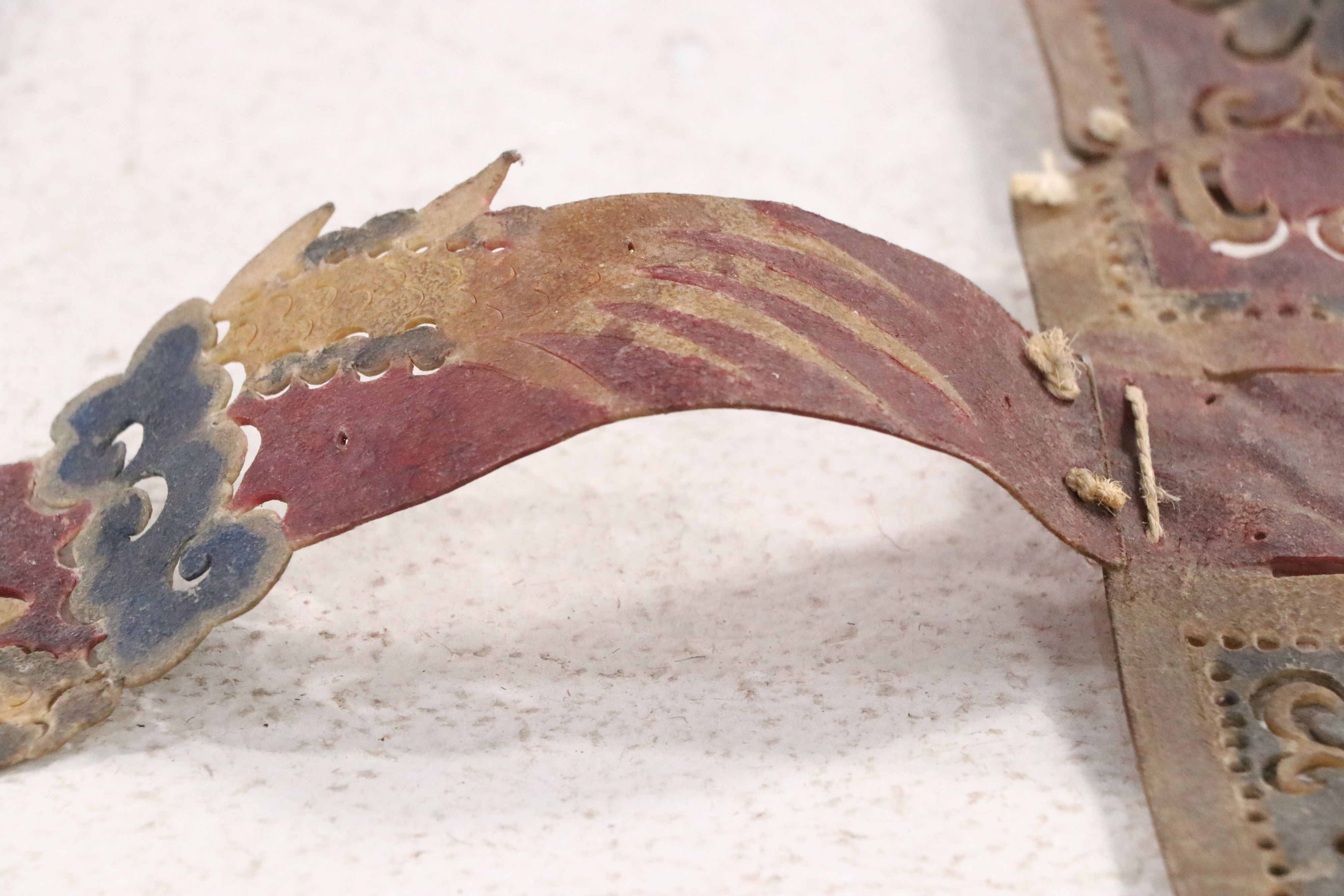 Chinese Palace Shadow Puppet Backdrop, Circa 1870