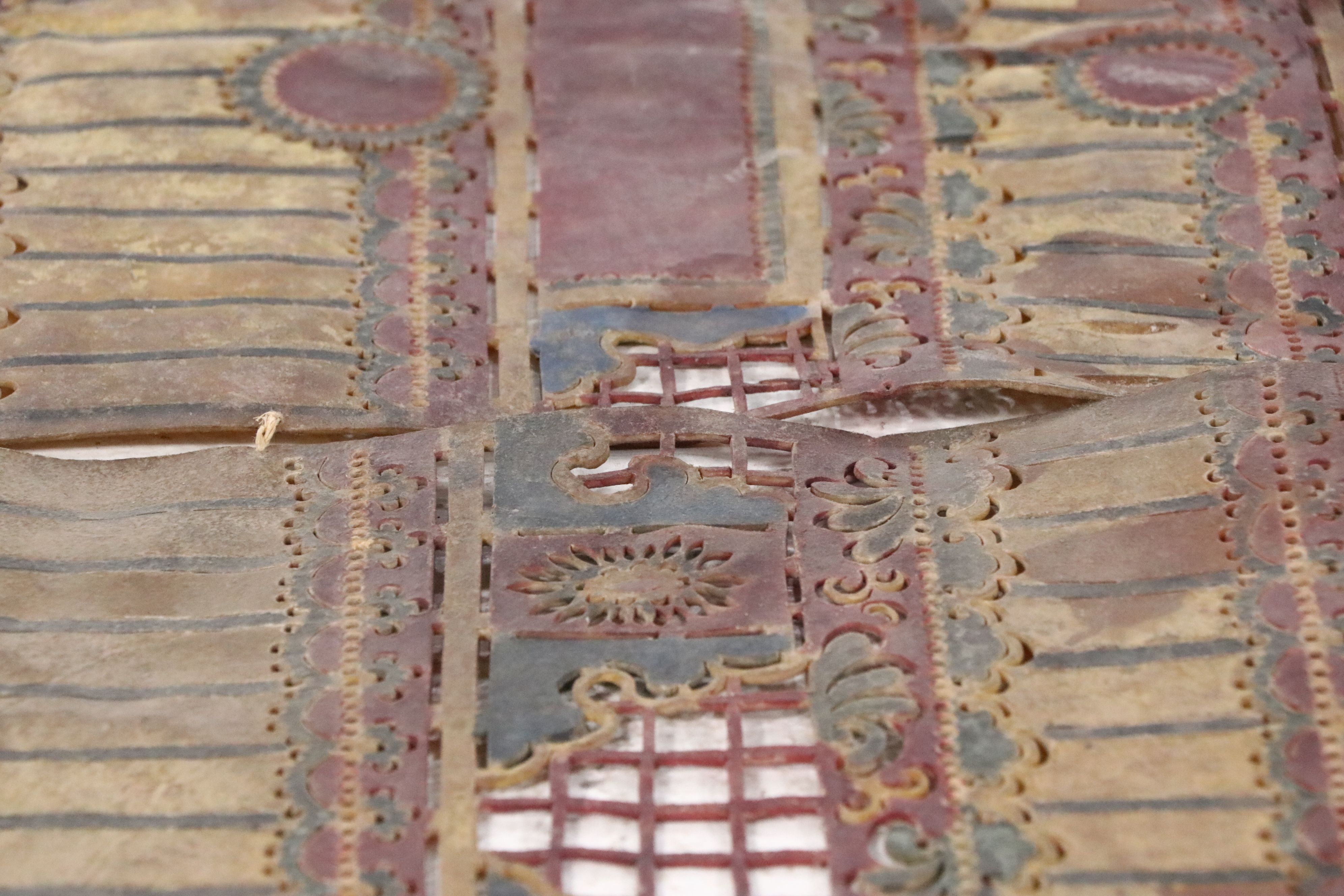 Chinese Palace Shadow Puppet Backdrop, Circa 1870