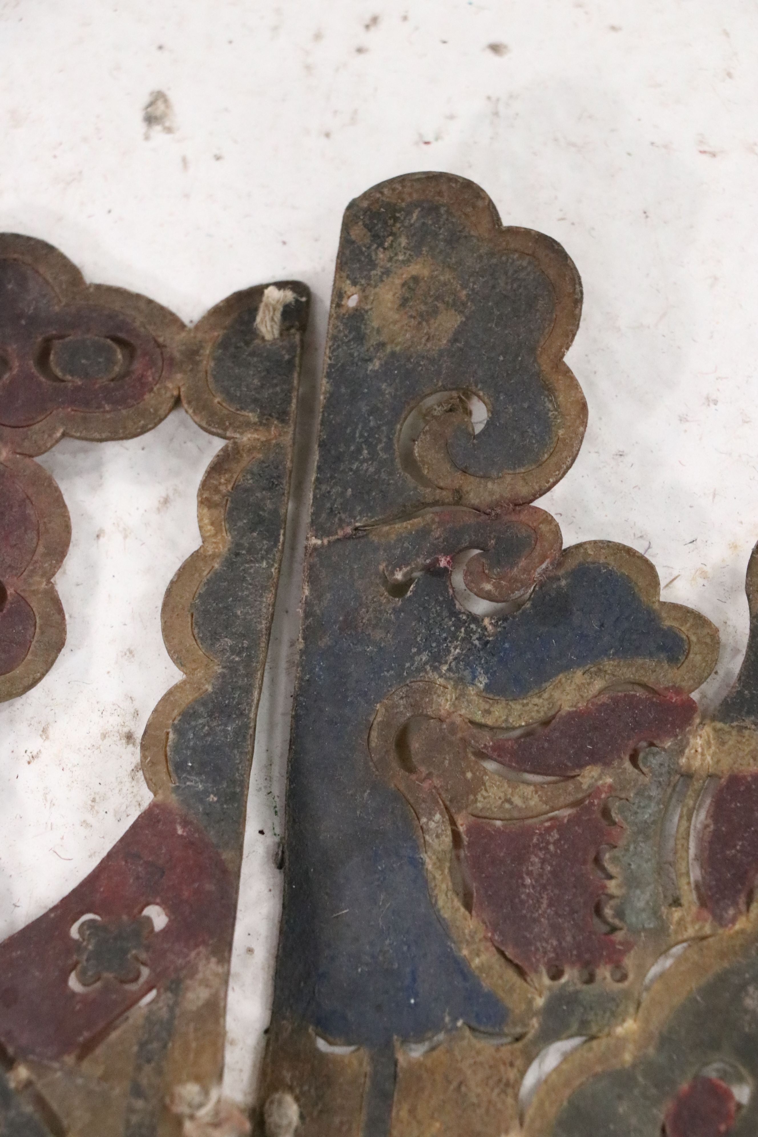 Chinese Palace Shadow Puppet Backdrop, Circa 1870