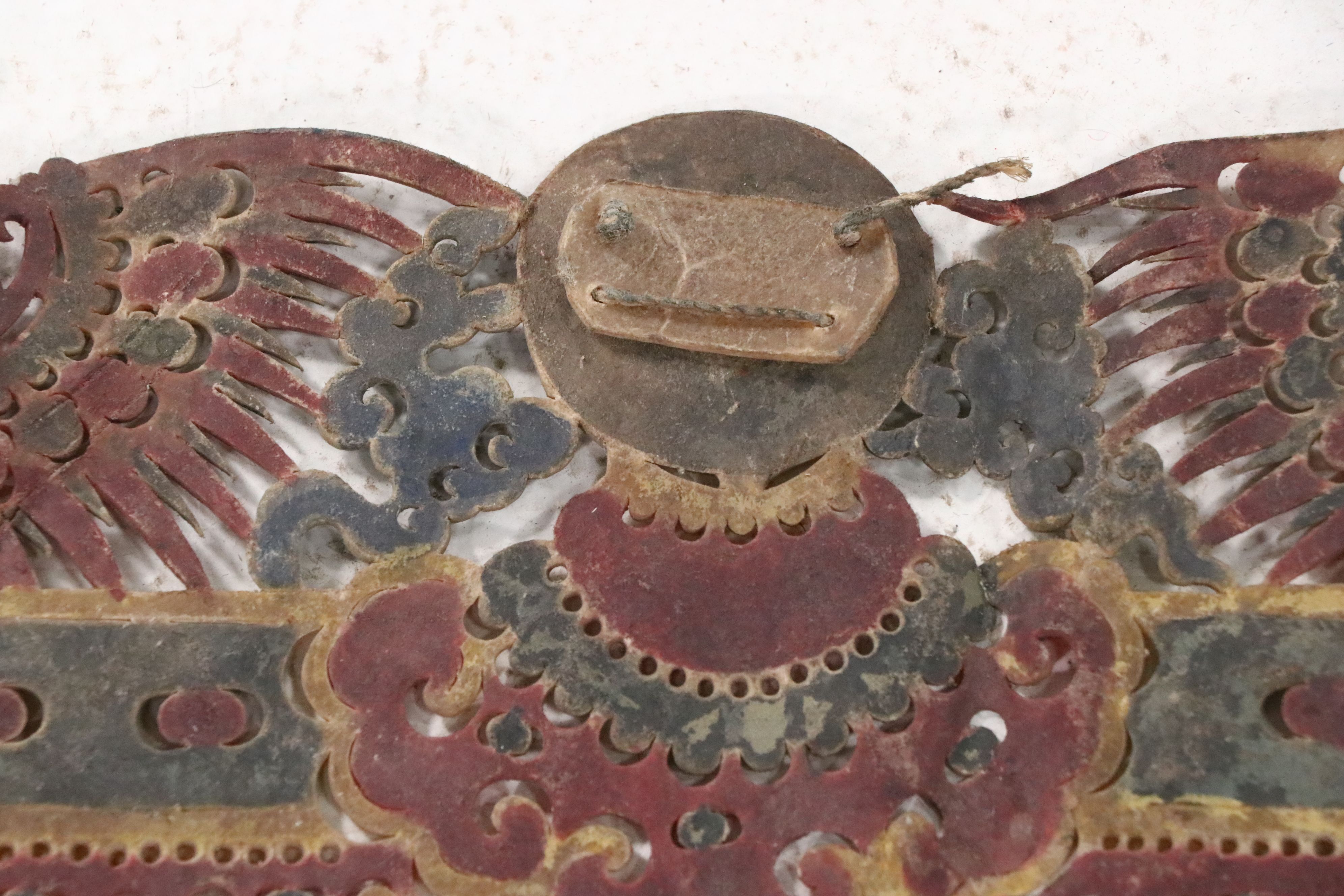 Chinese Palace Shadow Puppet Backdrop, Circa 1870