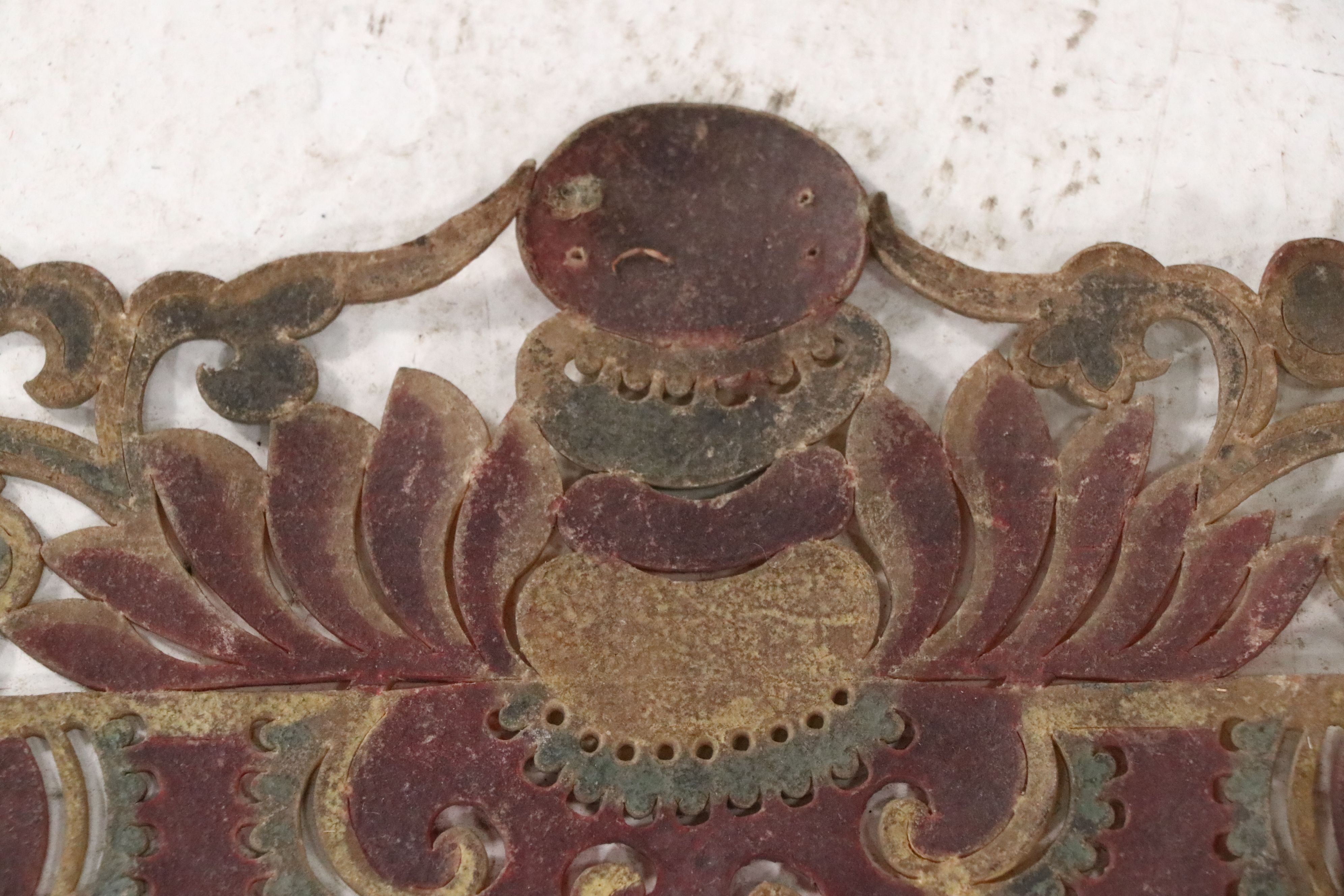 Chinese Palace Shadow Puppet Backdrop, Circa 1870