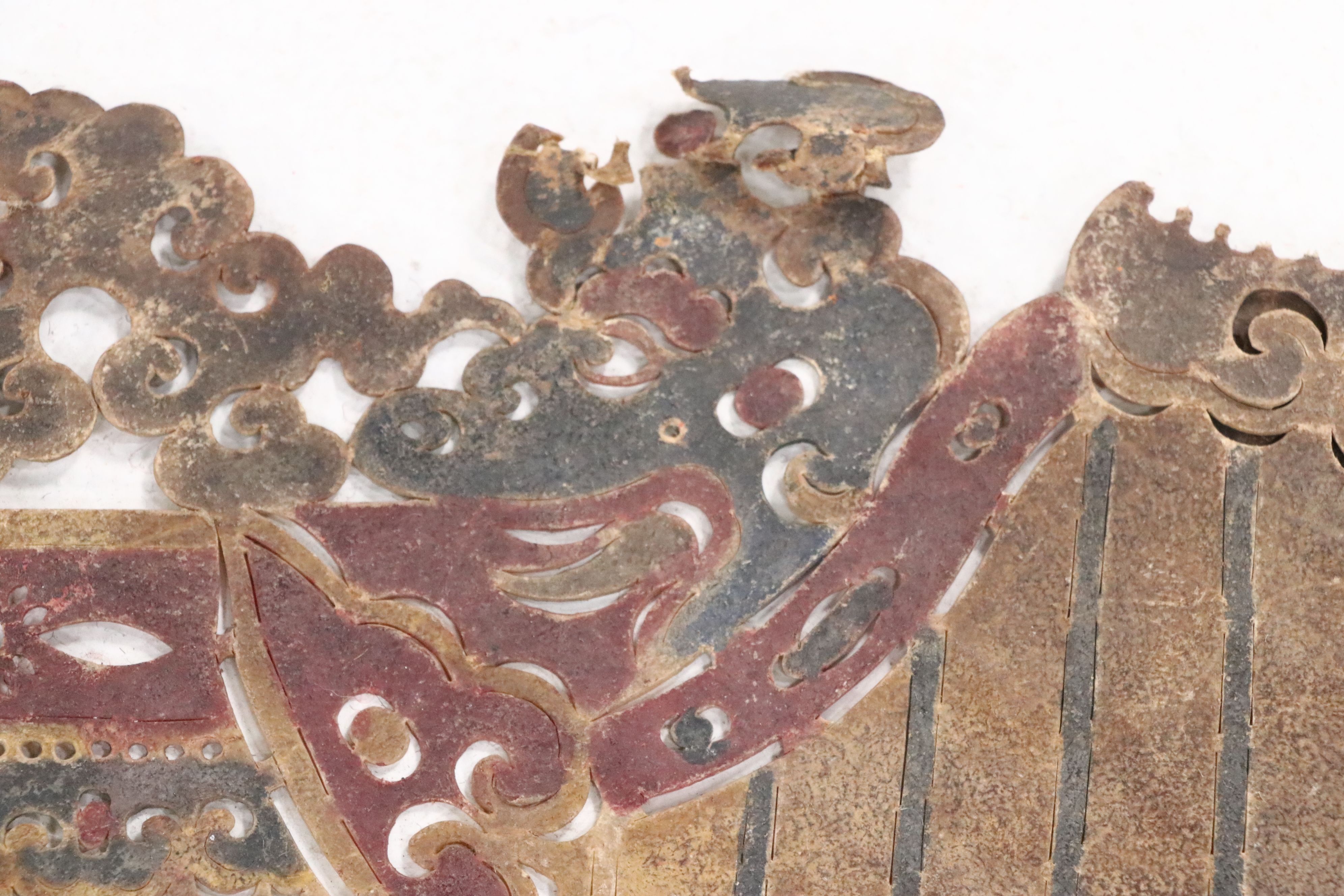 Chinese Palace Shadow Puppet Backdrop, Circa 1870