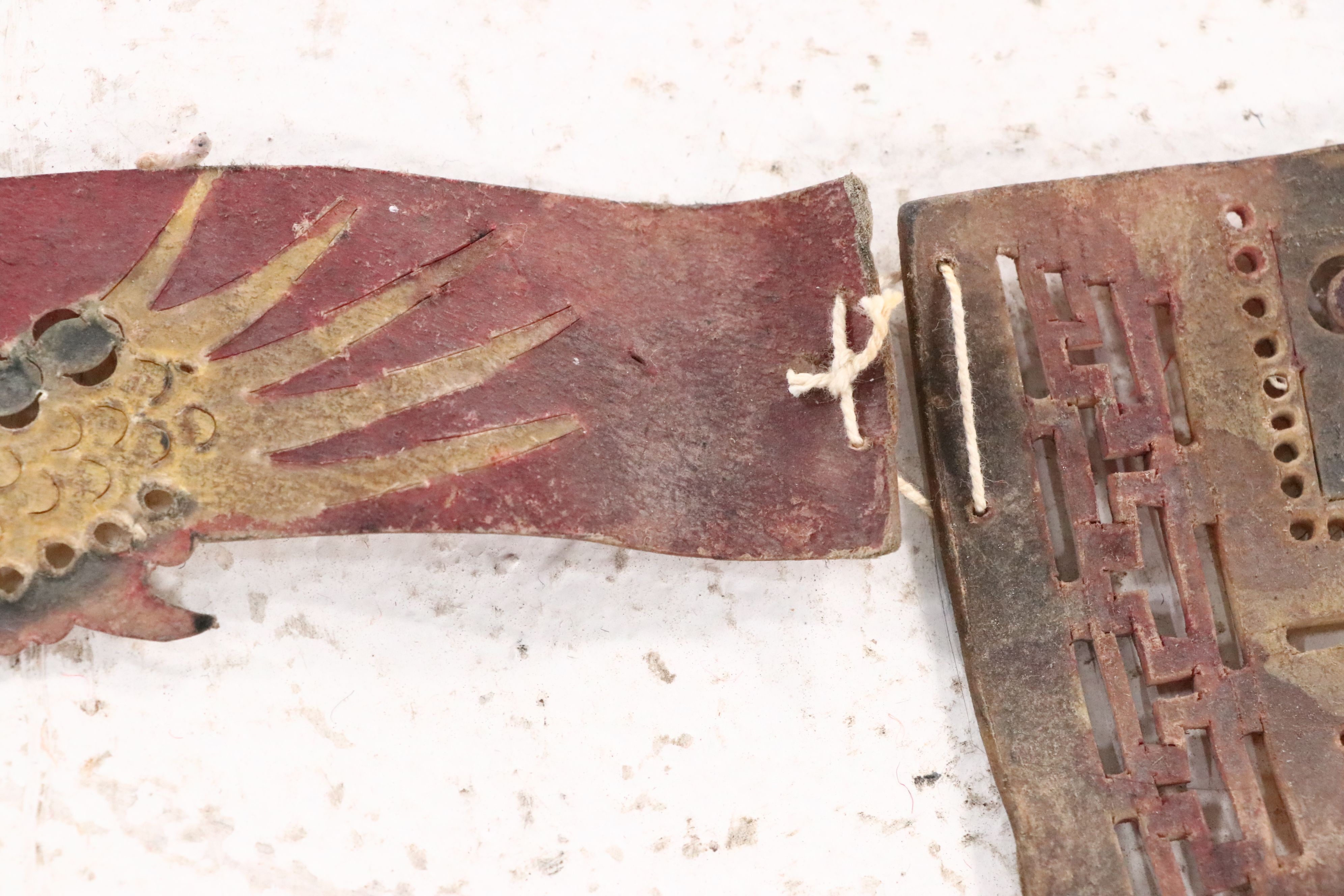 Chinese Palace Shadow Puppet Backdrop, Circa 1870