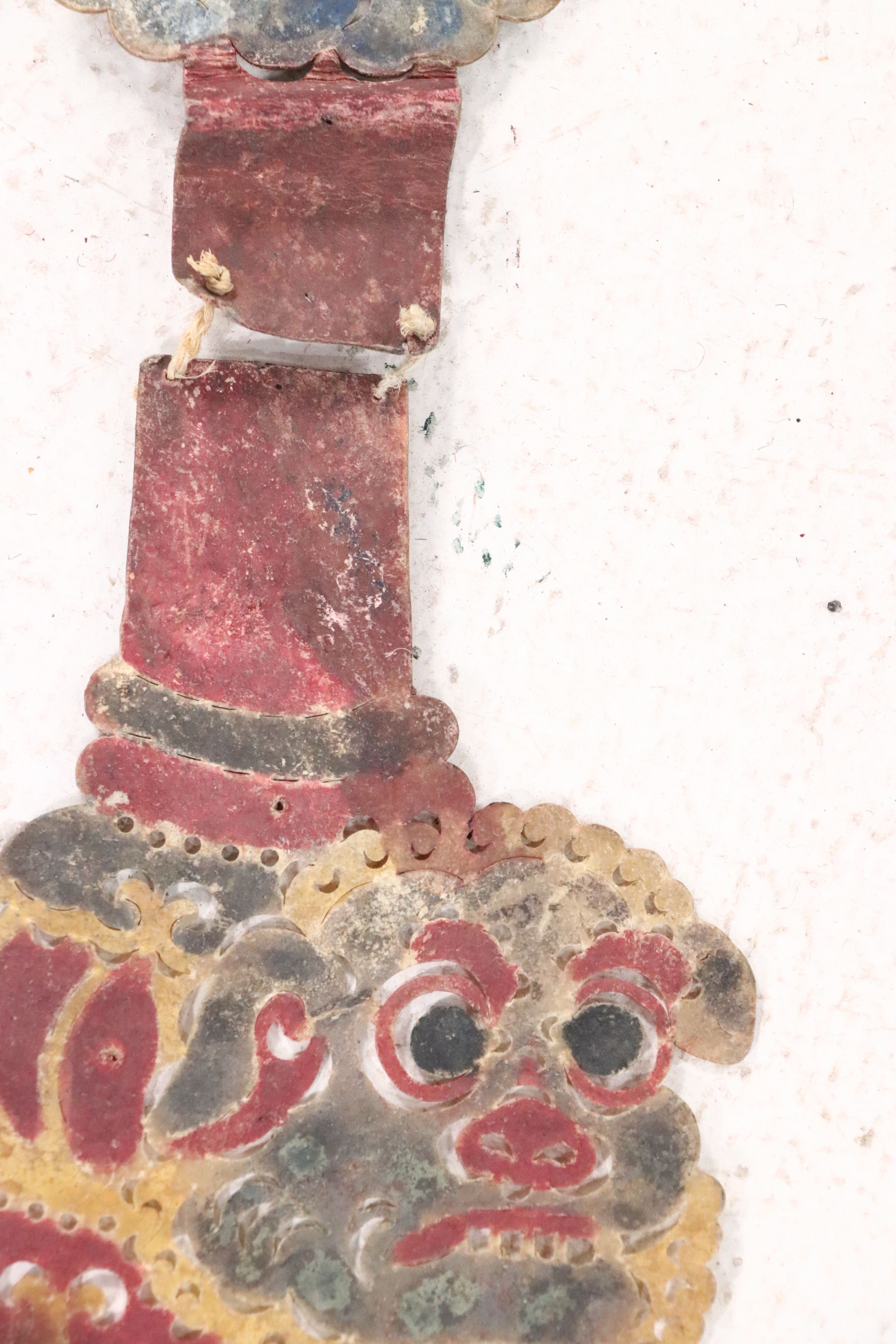 Chinese Palace Shadow Puppet Backdrop, Circa 1870