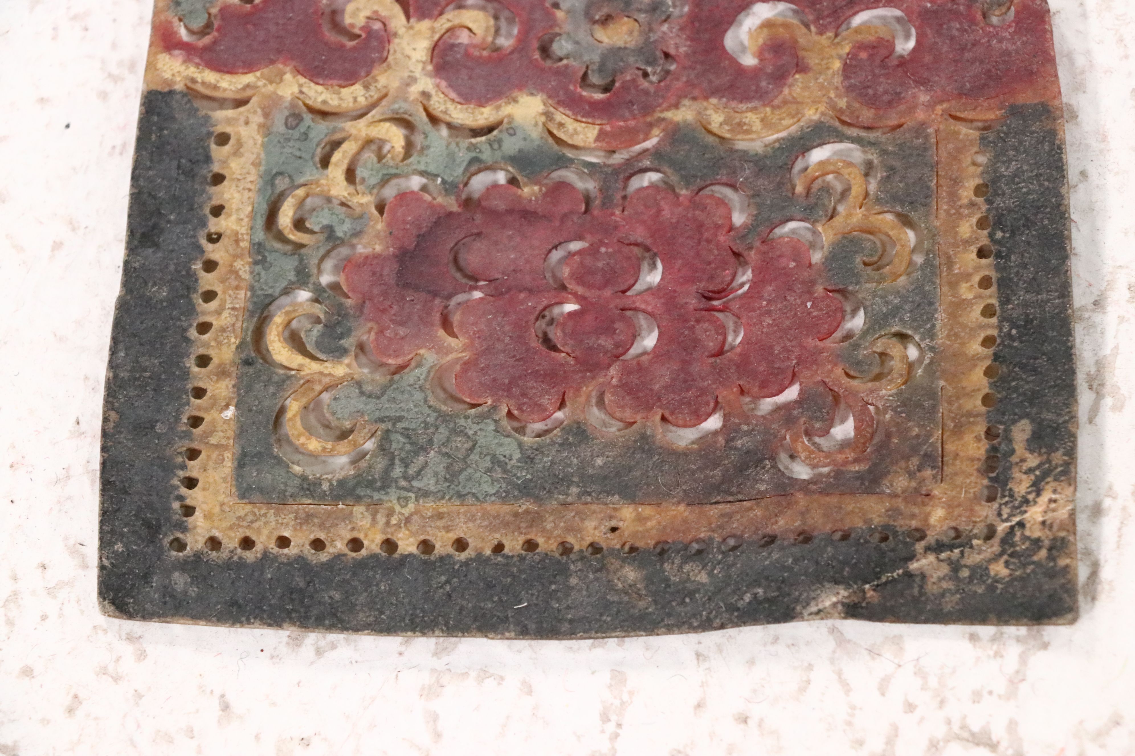 Chinese Palace Shadow Puppet Backdrop, Circa 1870