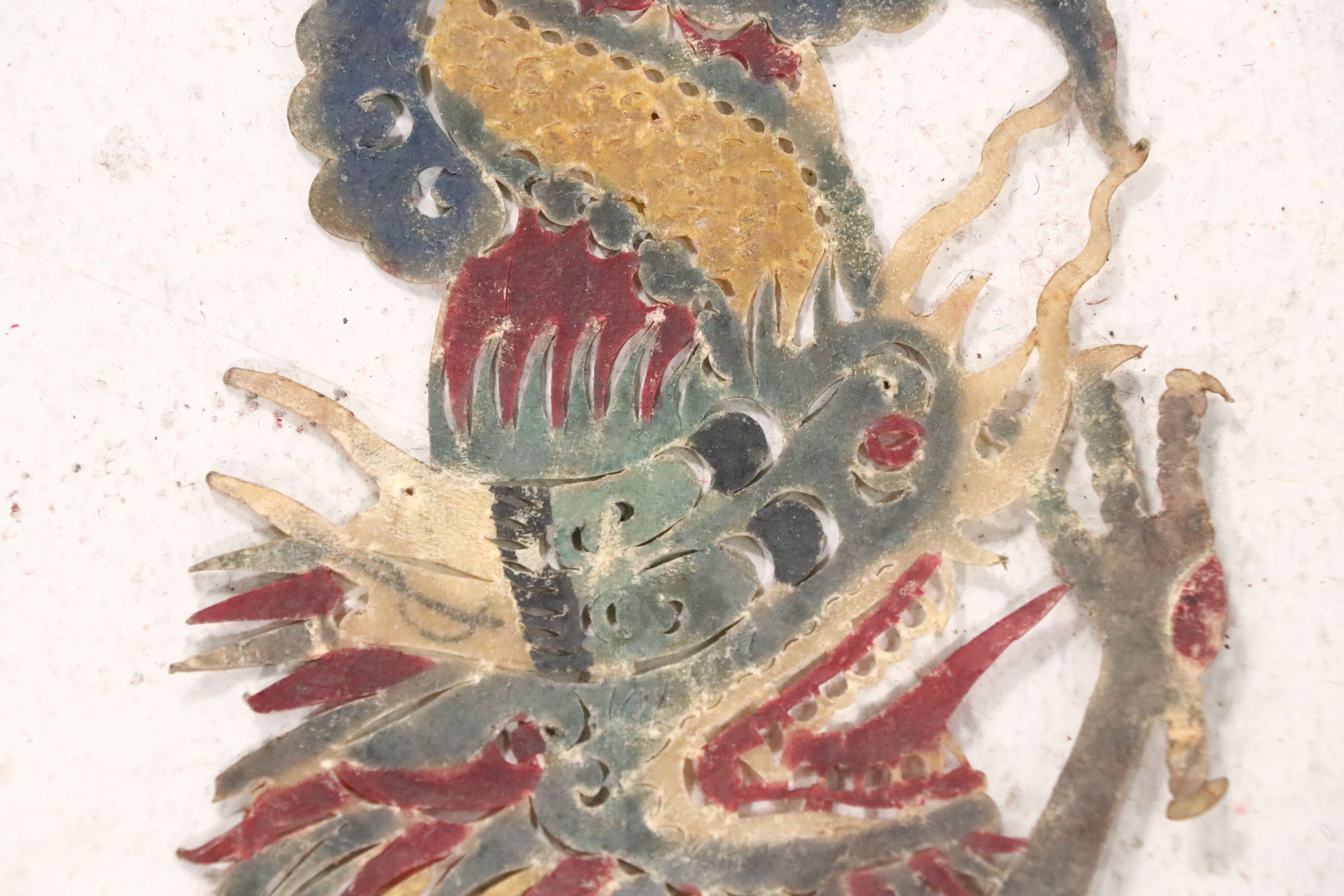 Chinese Palace Shadow Puppet Backdrop, Circa 1870