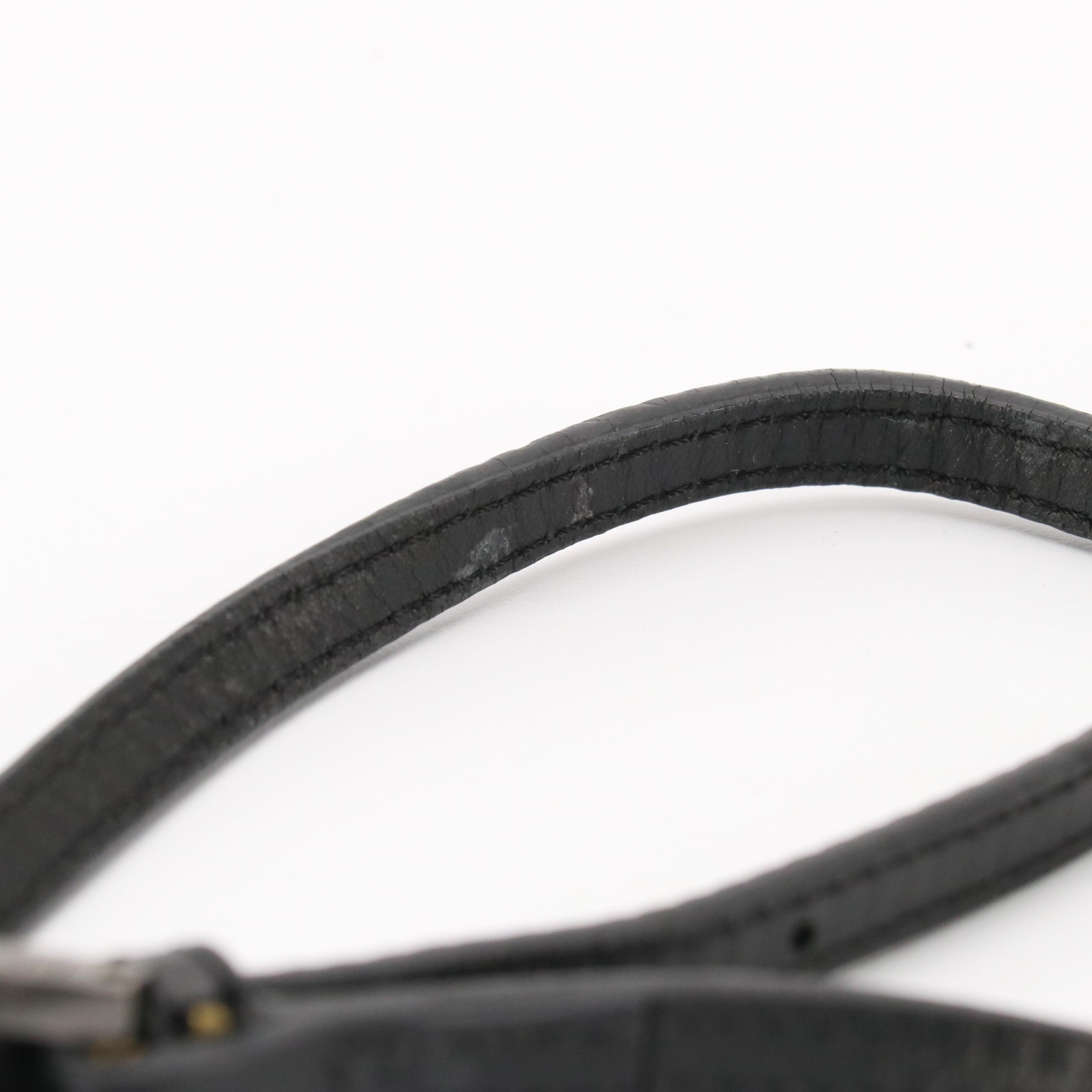 Fendi Flat Crossbody Messenger Bag in Black Zucchino Canvas and Leather Trim