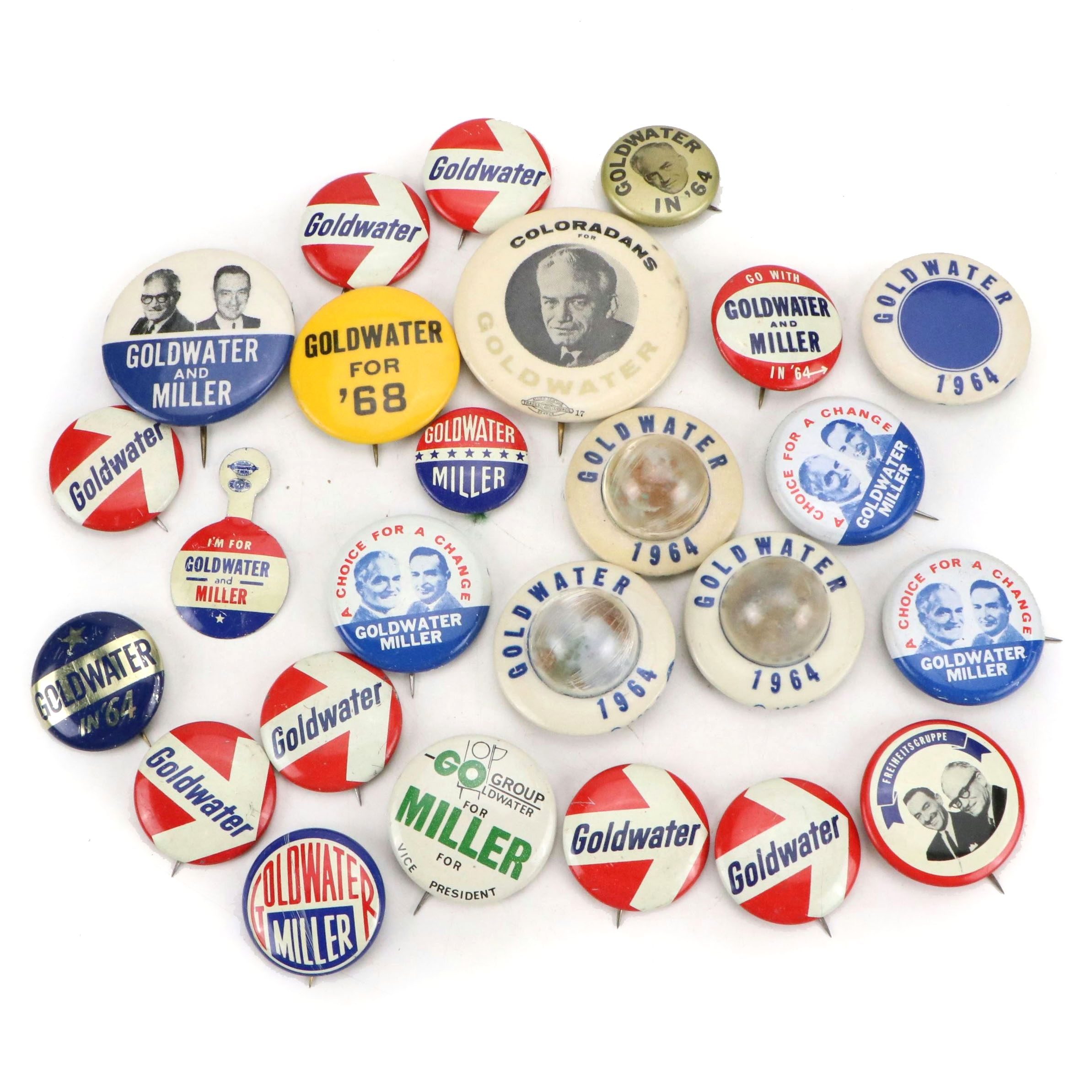 Barry Goldwater Political Campaign Pinbacks, 1960s