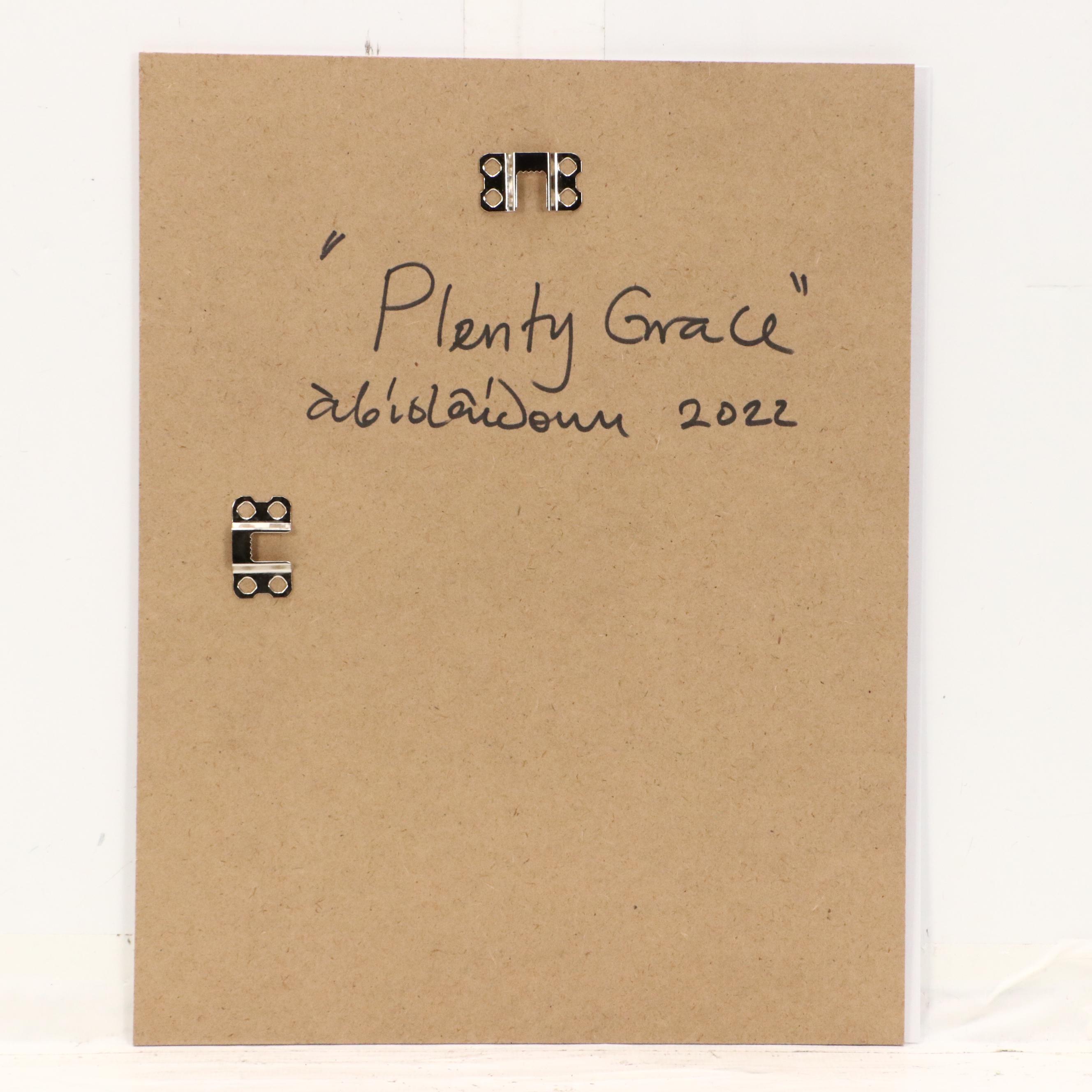 Abiola Idowu Offset Lithograph "Plenty Grace," 2022