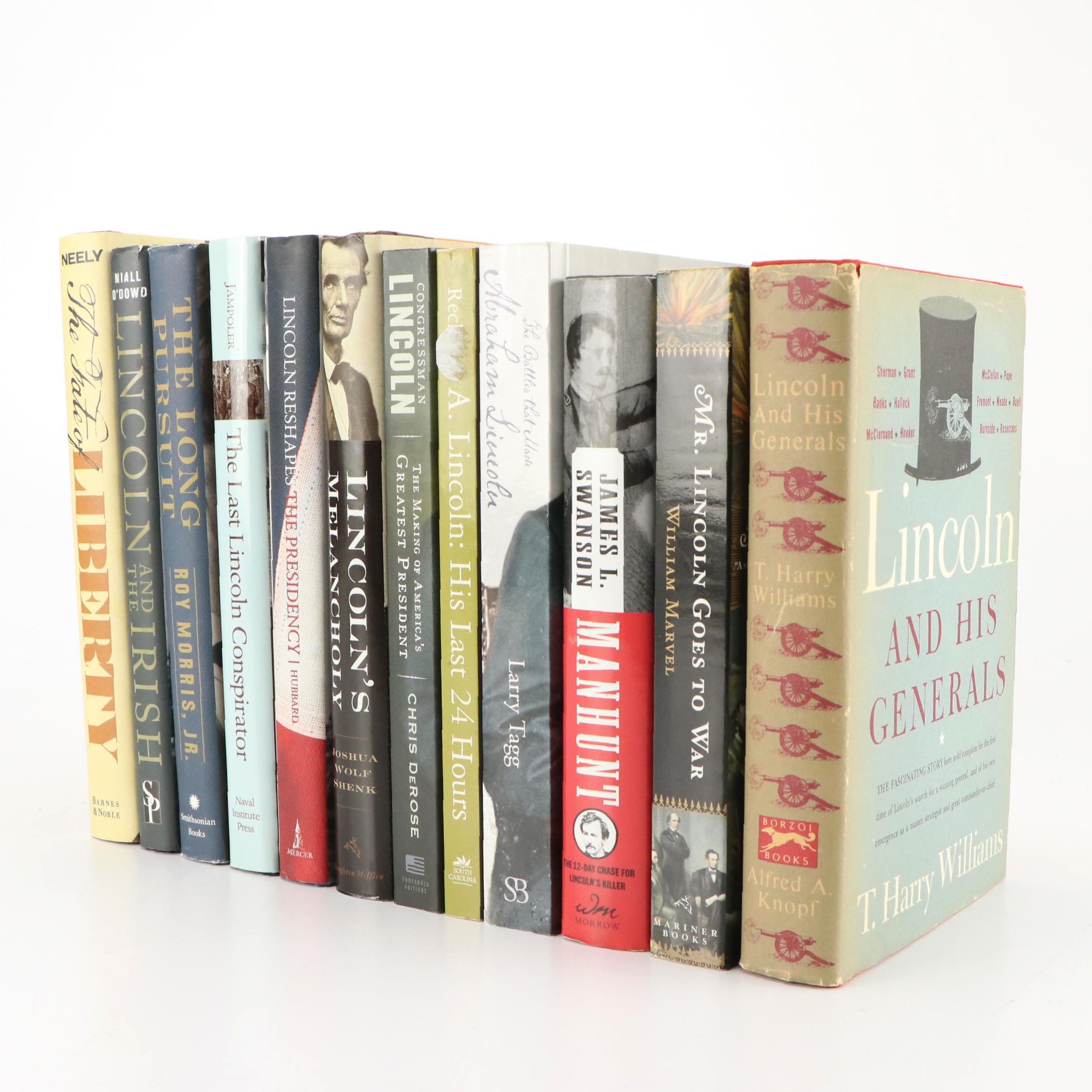 First Edition "The Long Pursuit" by Roy Morris Jr. and More Lincoln Books