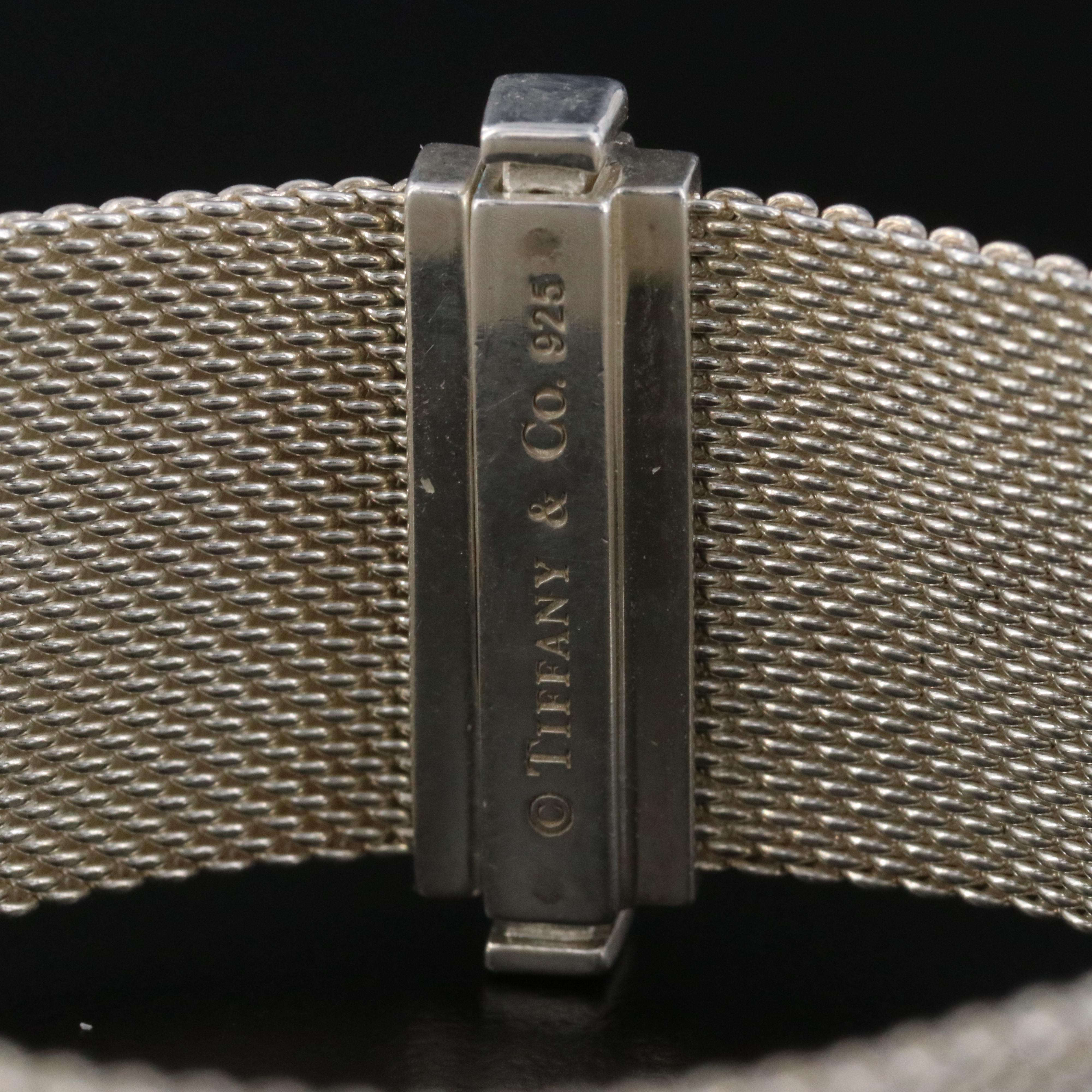 Tiffany & Co. Somerset Sterling 0.24 CTW Diamond Mesh Bracelet