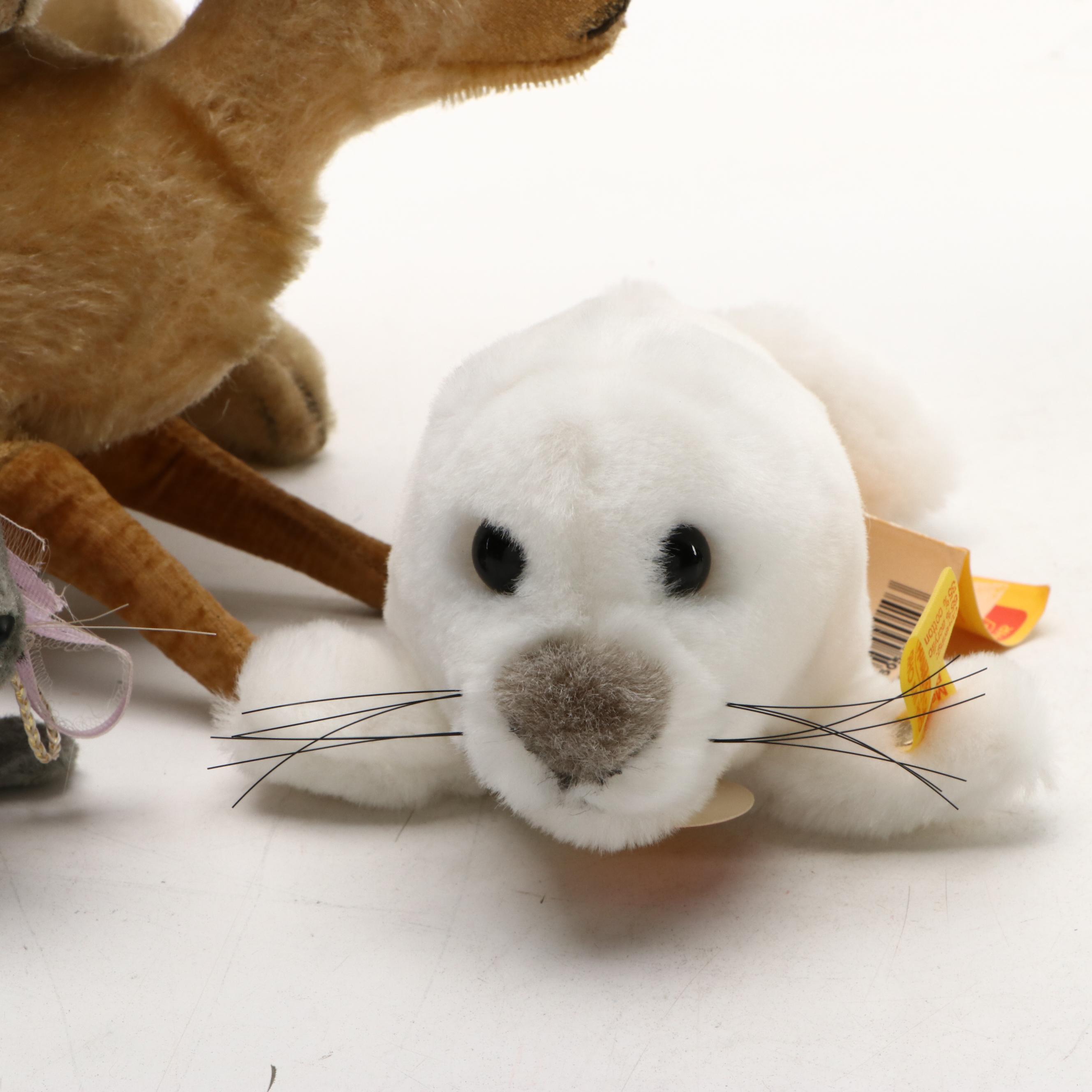Steiff Baby Seal & Other Animal Plush Toys