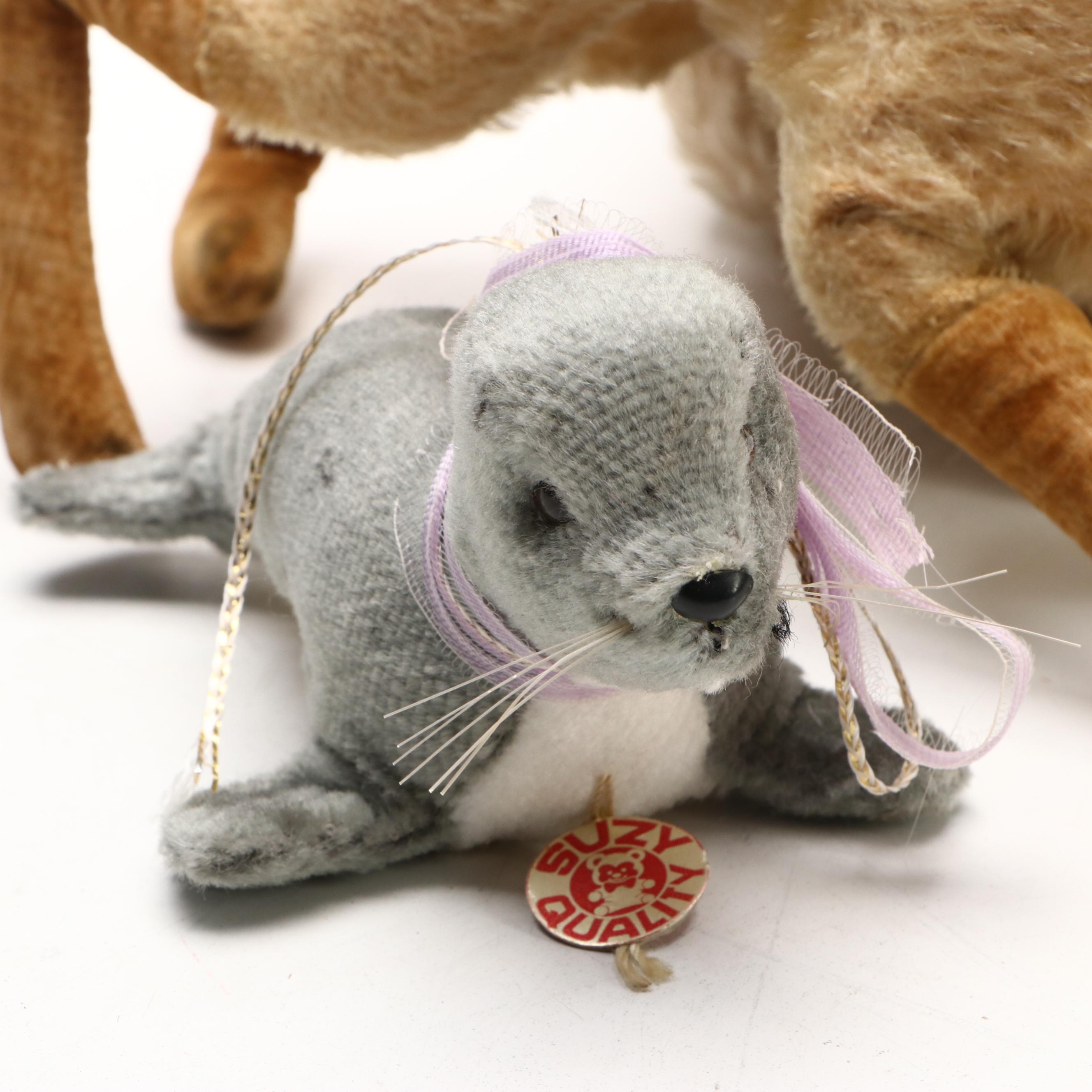 Steiff Baby Seal & Other Animal Plush Toys