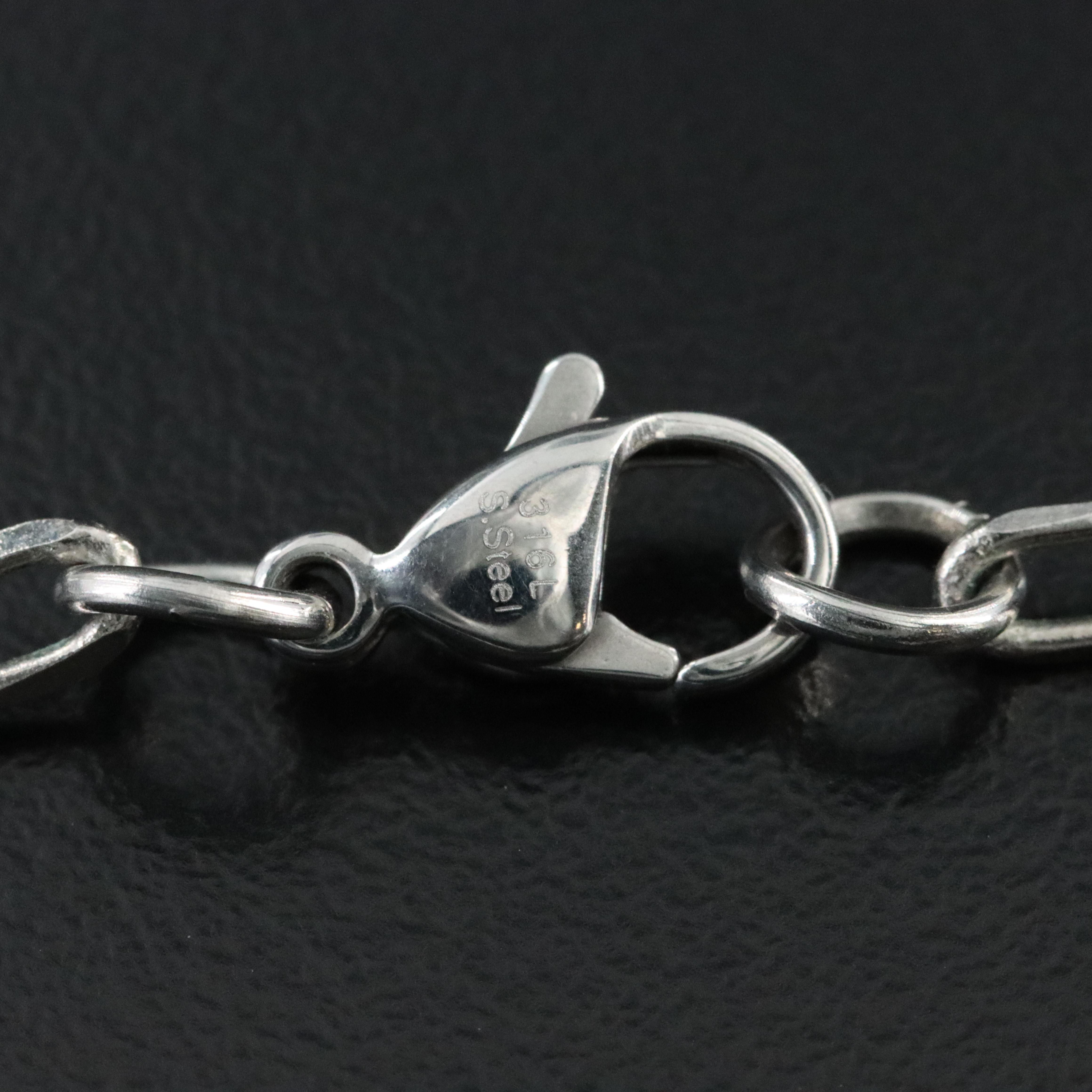 Amethyst and Cable Chain Necklace