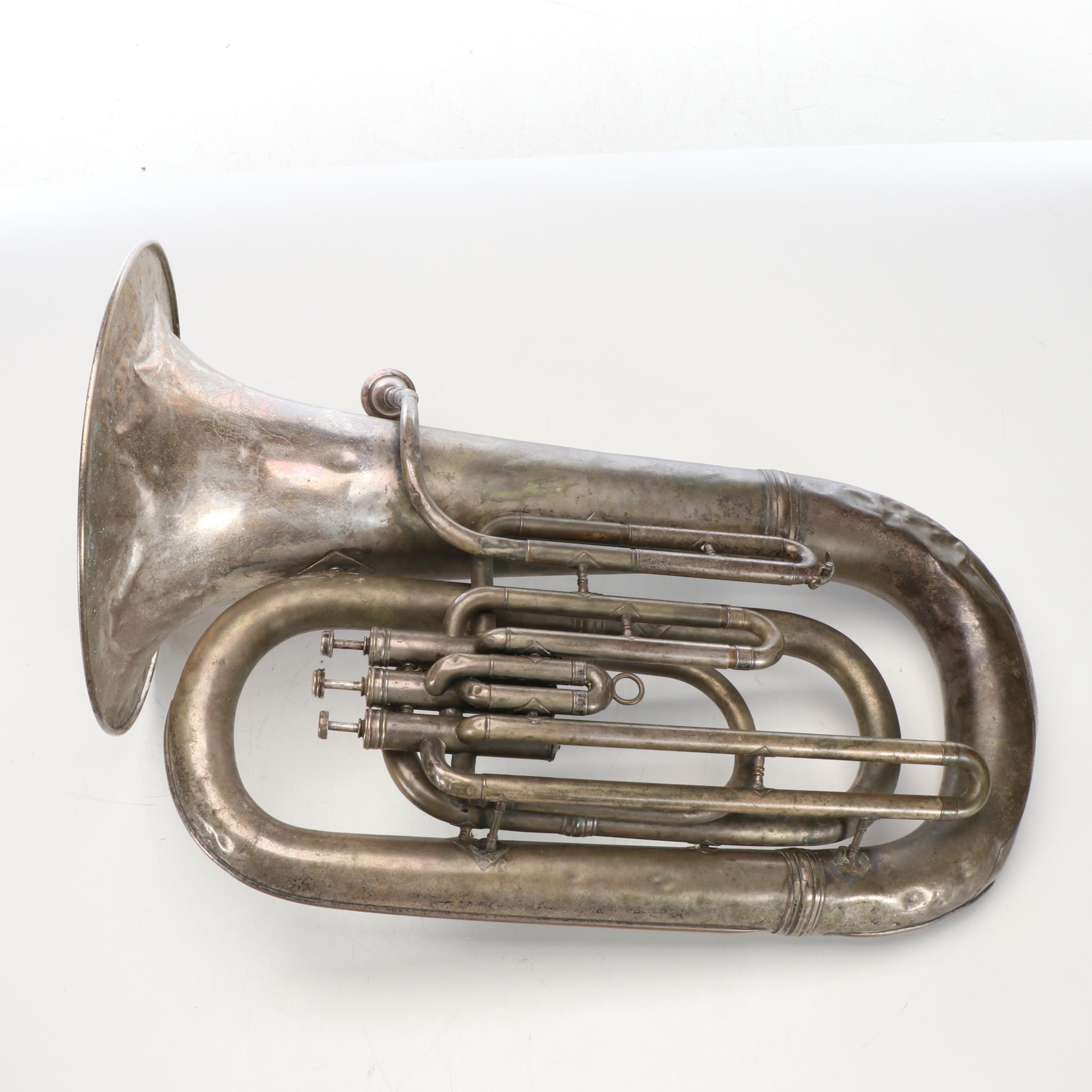 Grand Rapids Band Instrument Company Metal Tuba, Early 20th C.