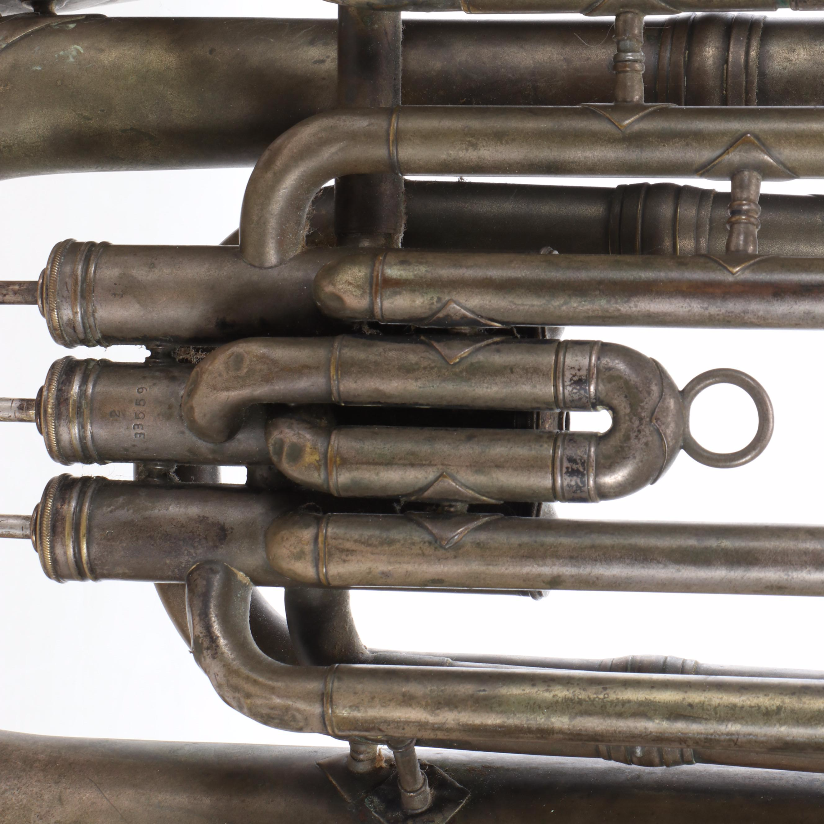 Grand Rapids Band Instrument Company Metal Tuba, Early 20th C.