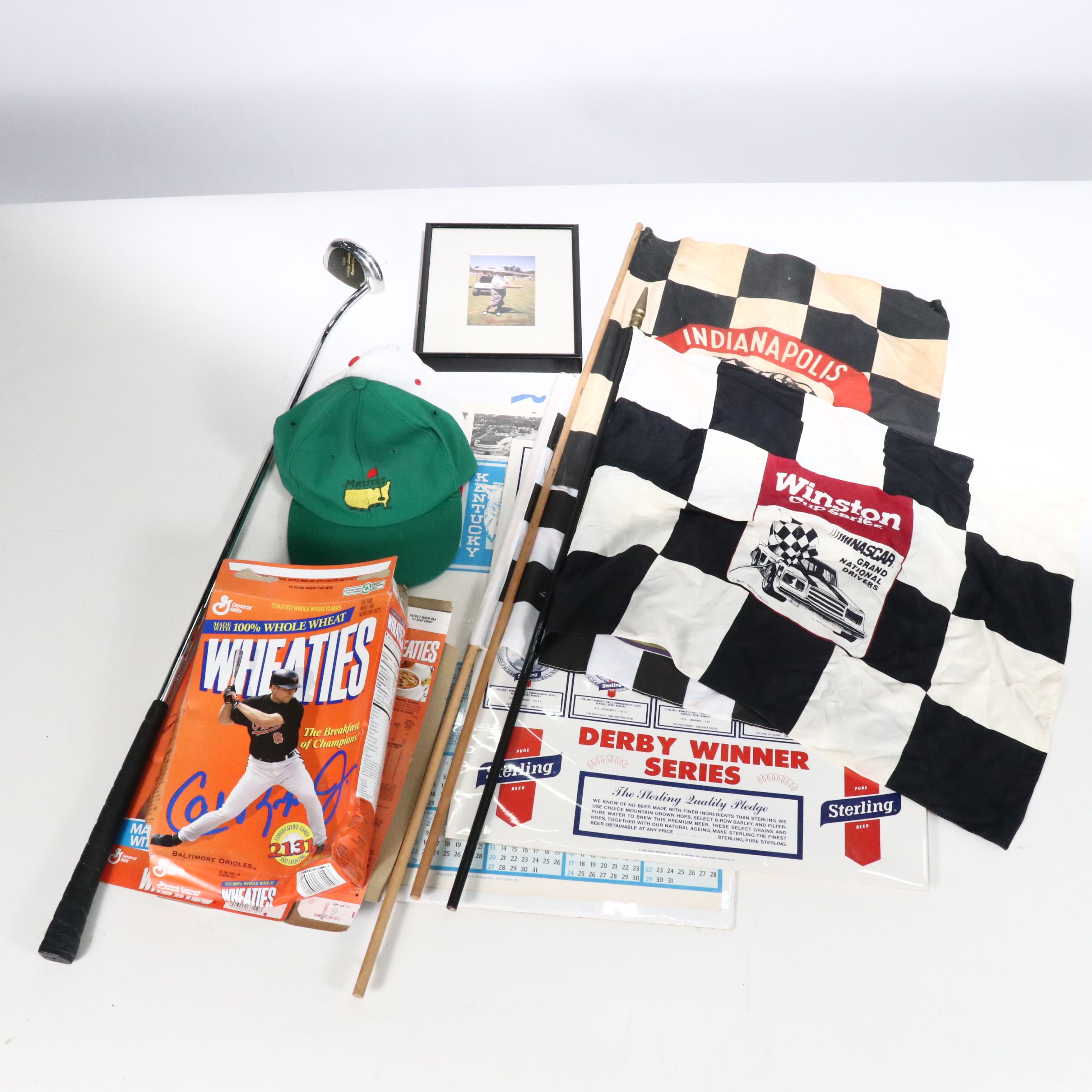 Racing Flags, Golf Putter, Hats, and More, Mid-Late 20th Century