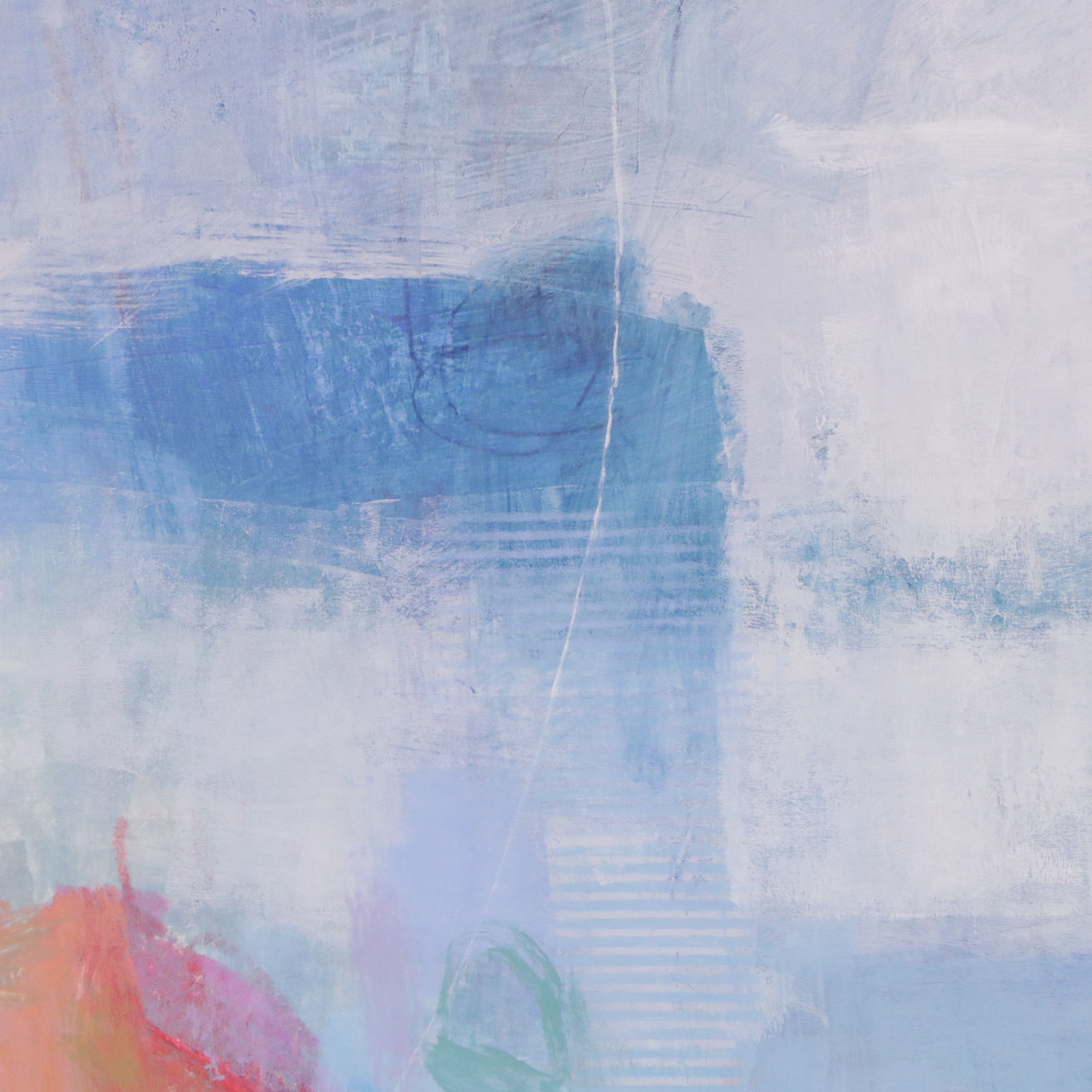 Ursula J. Brenner Abstract Mixed Media Painting, 21st Century