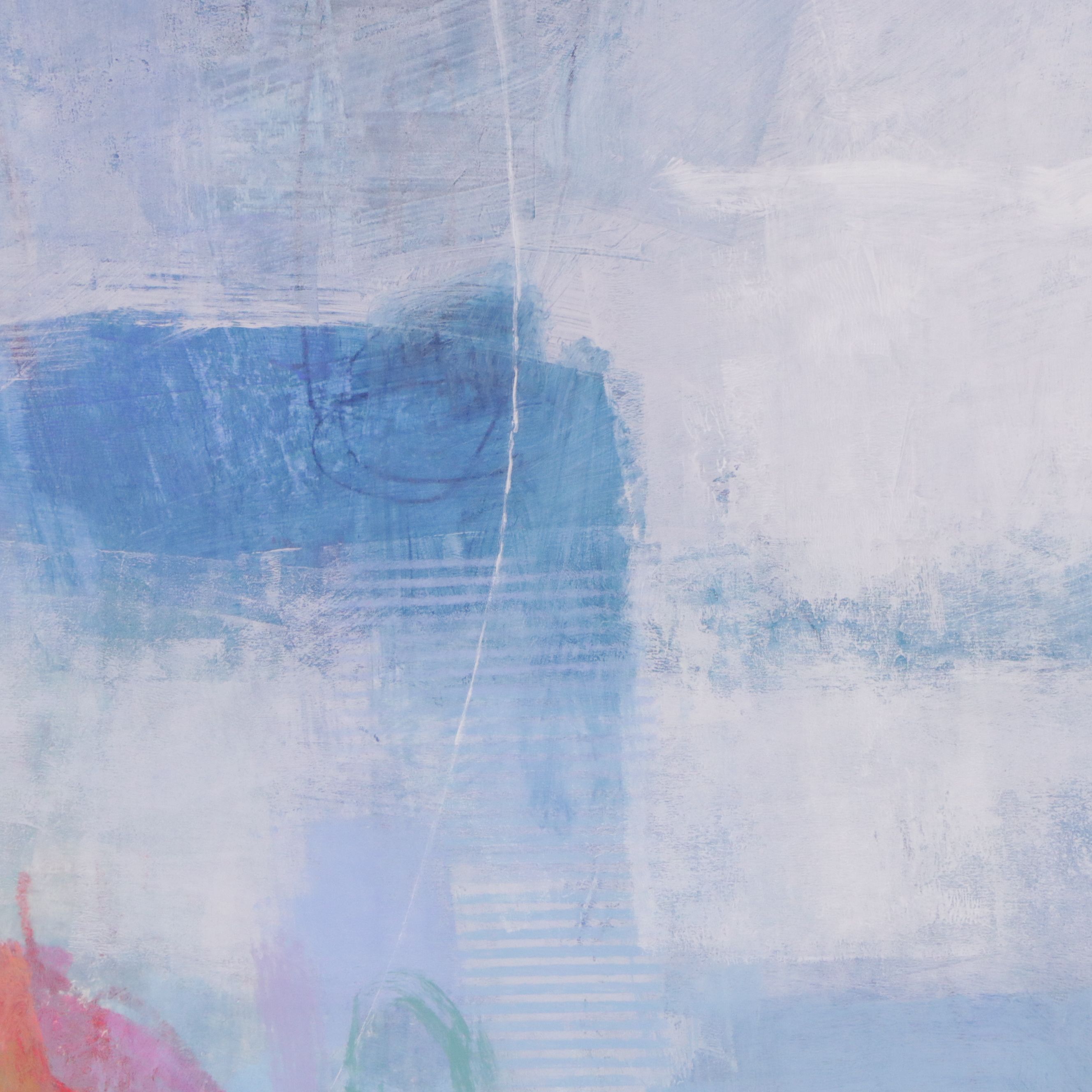 Ursula J. Brenner Abstract Mixed Media Painting, 21st Century