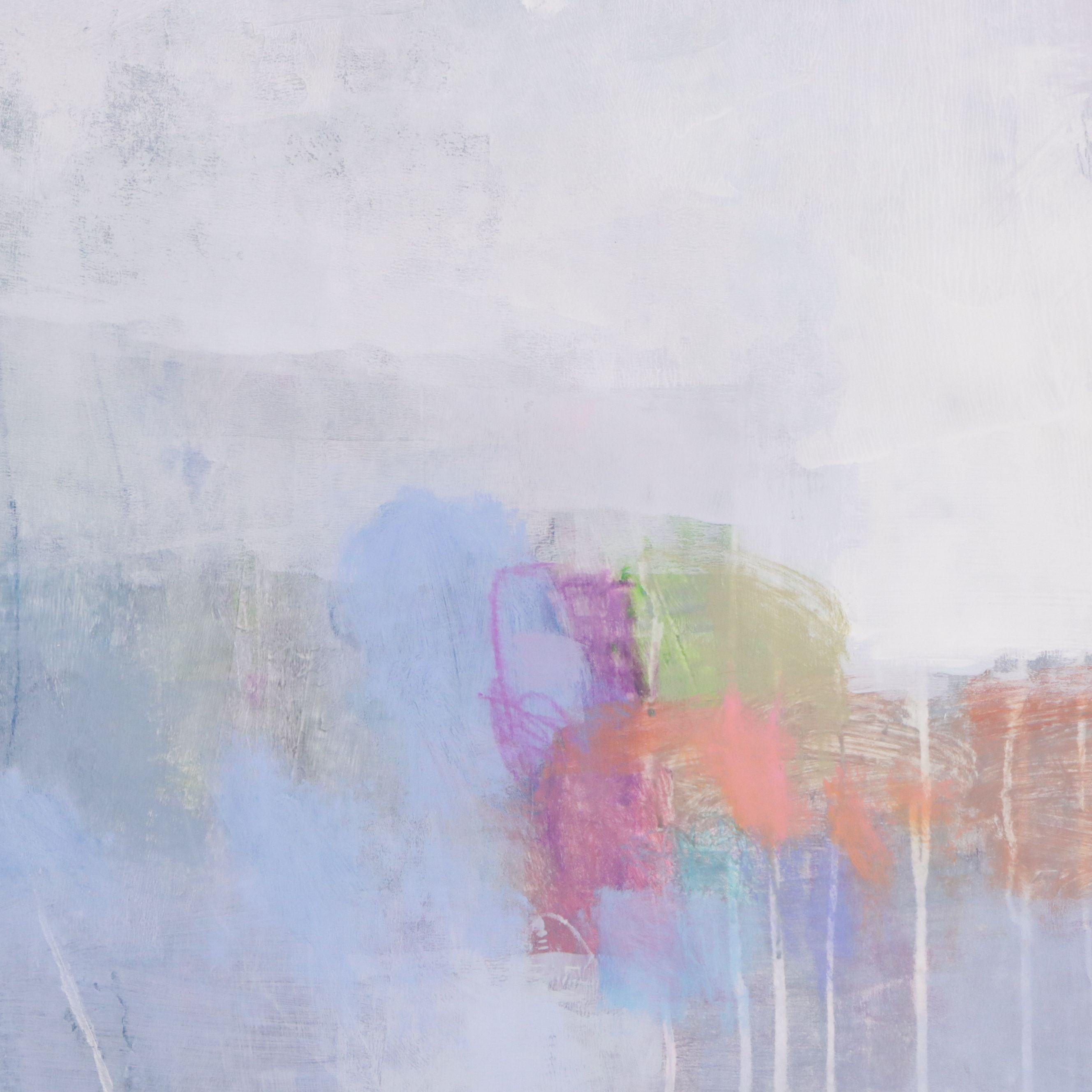 Ursula J. Brenner Abstract Mixed Media Painting, 21st Century