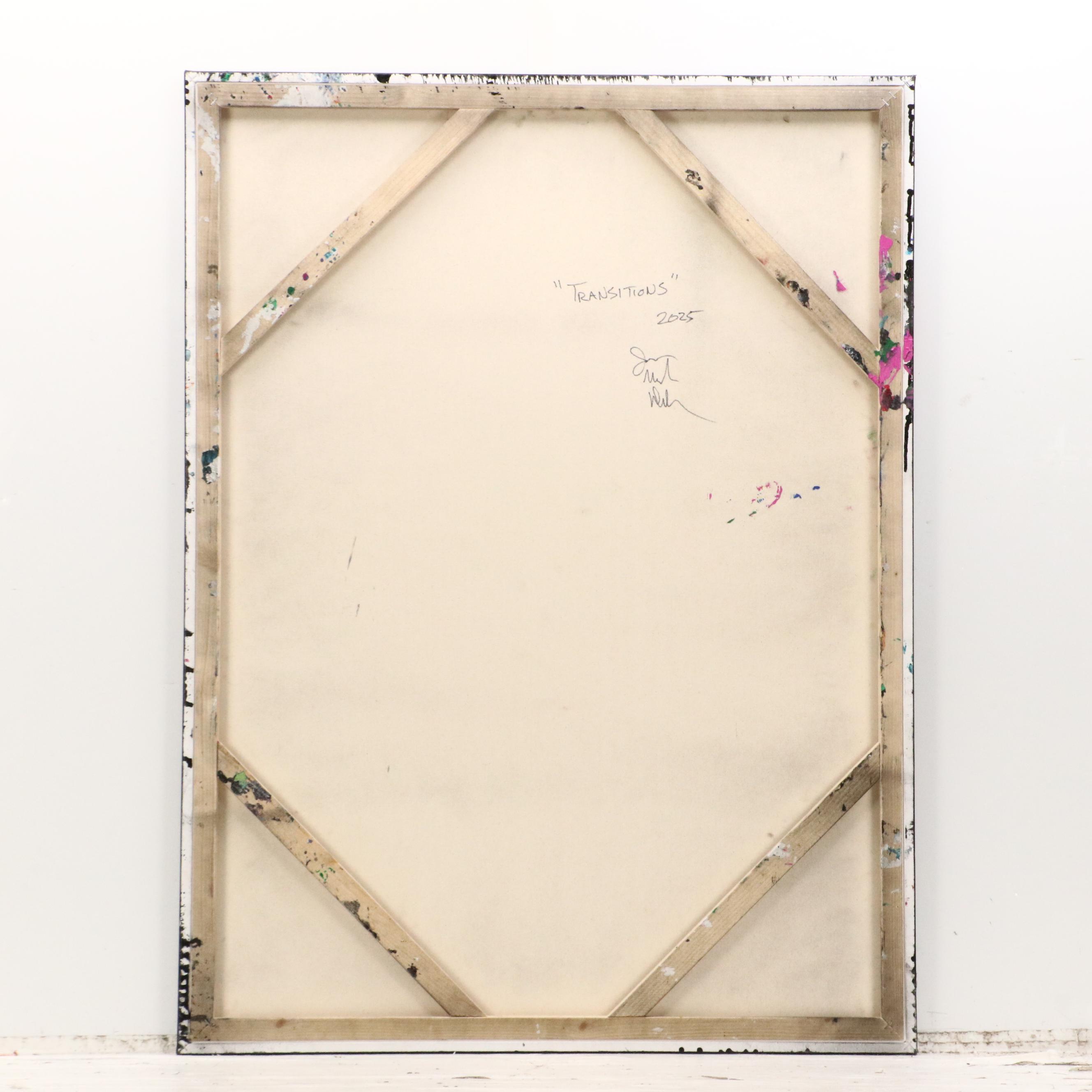 Jason Michael Durham Mixed Media Painting "Transitions," 2025