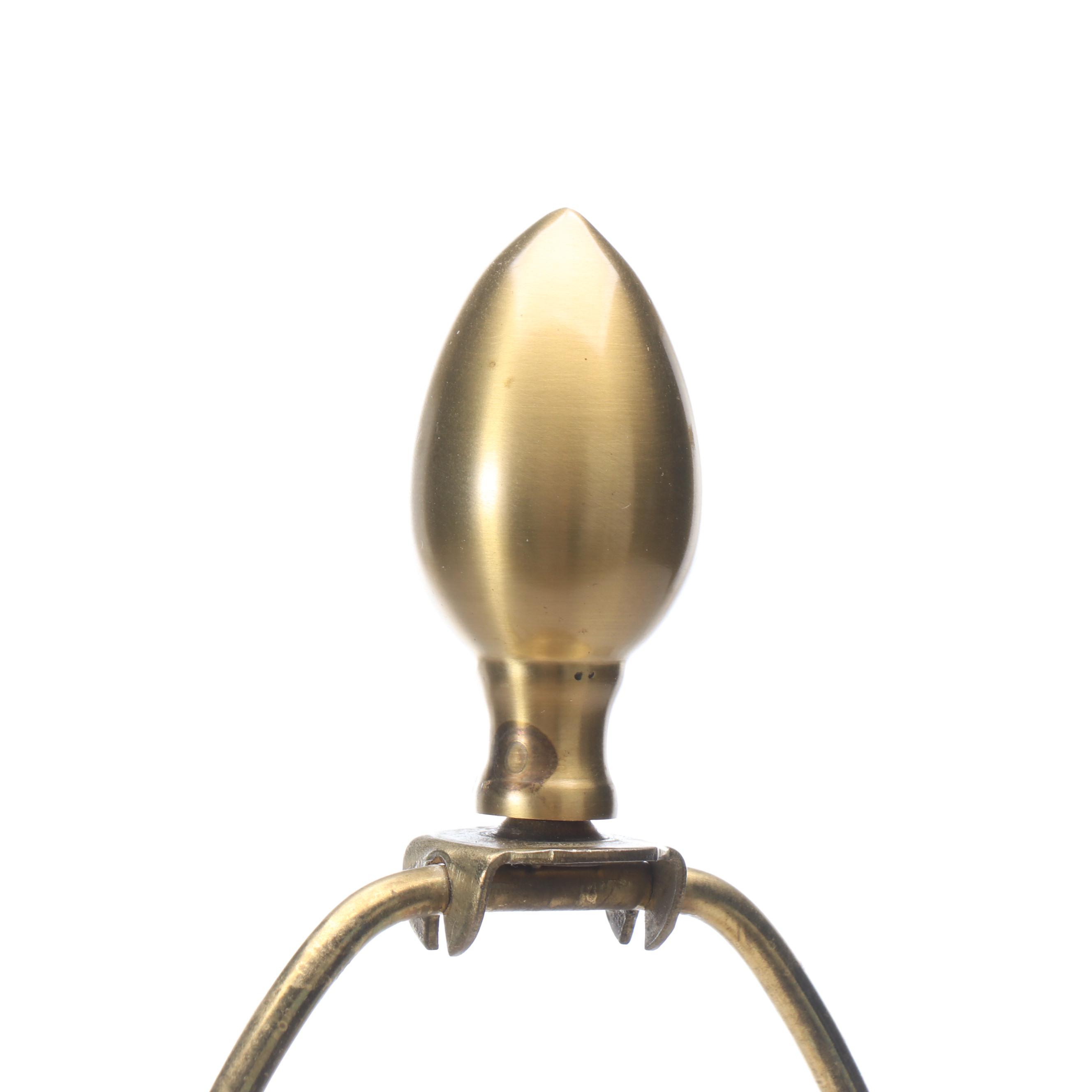 Wildwood Hand-Painted Porcelain and Brass Table Lamp