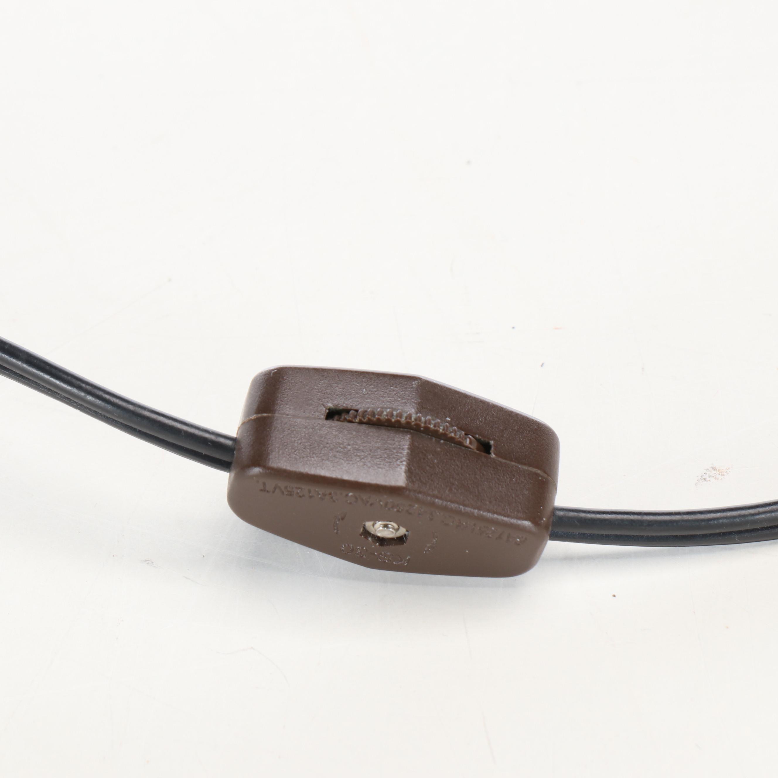 Wildwood Hand-Painted Porcelain and Brass Table Lamp