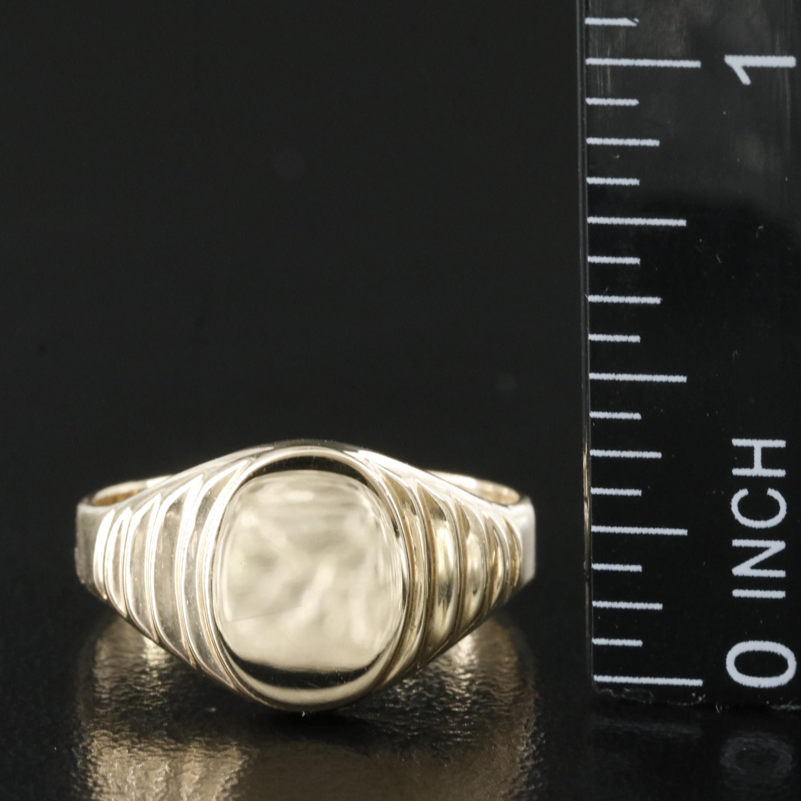 14K Signet Ring