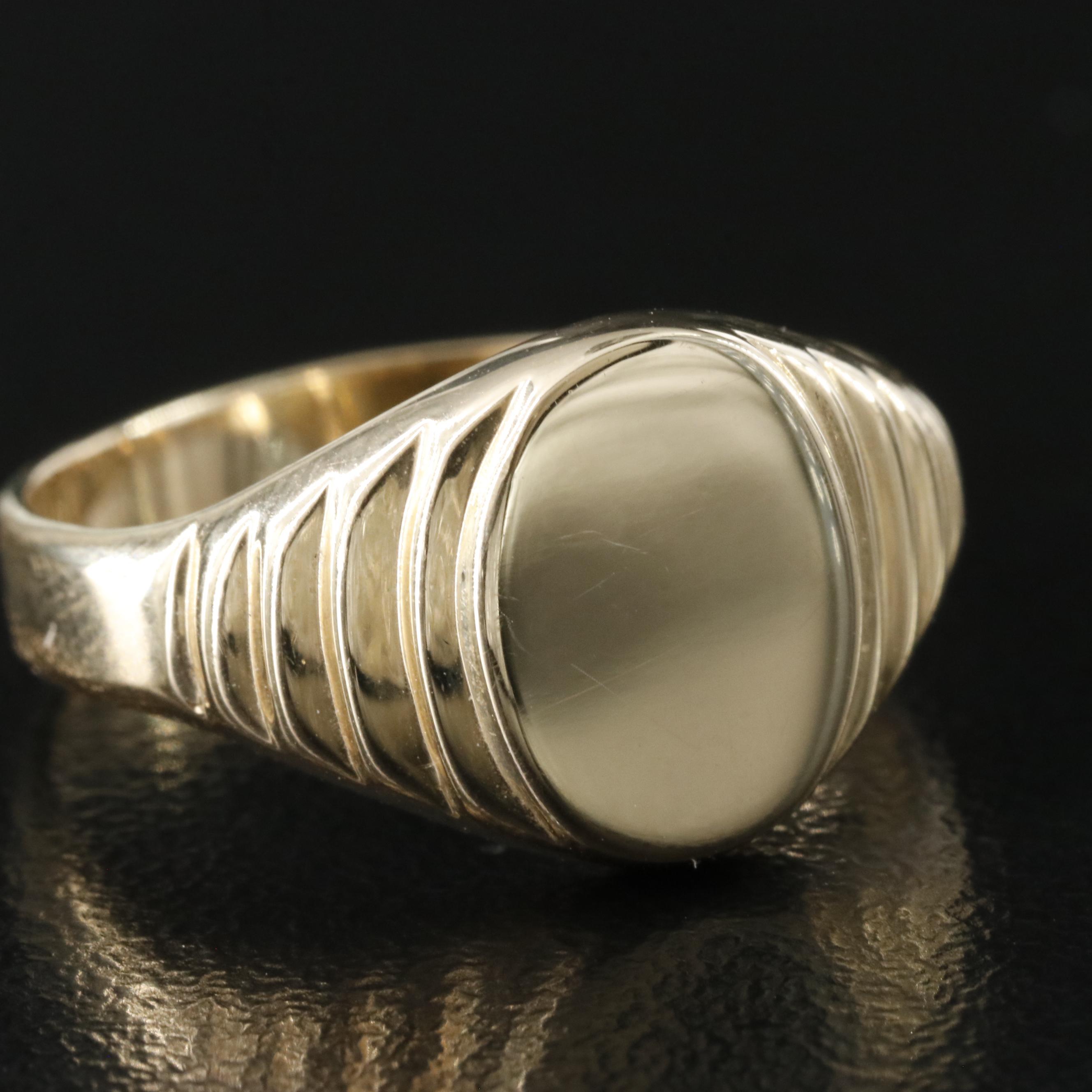 14K Signet Ring