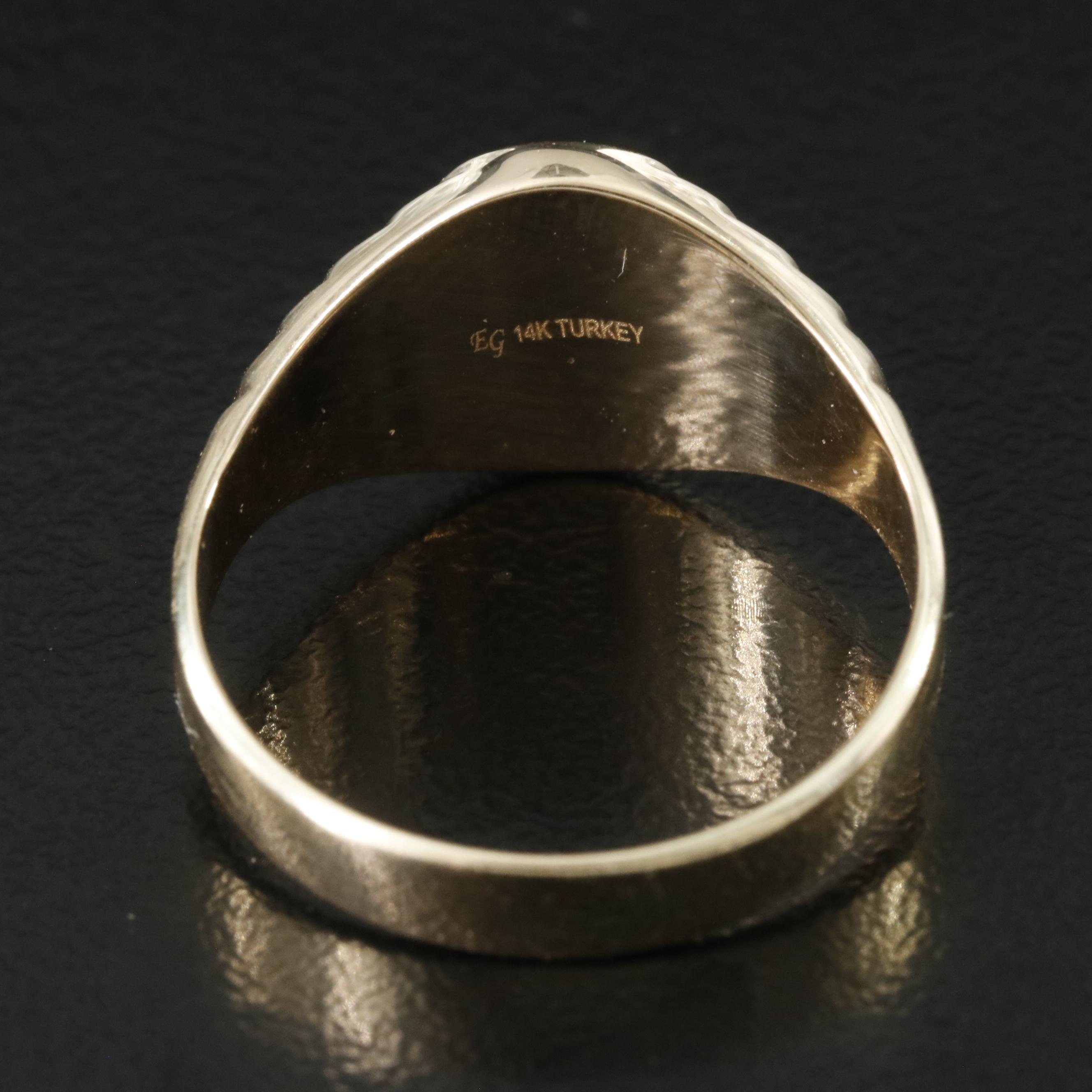 14K Signet Ring