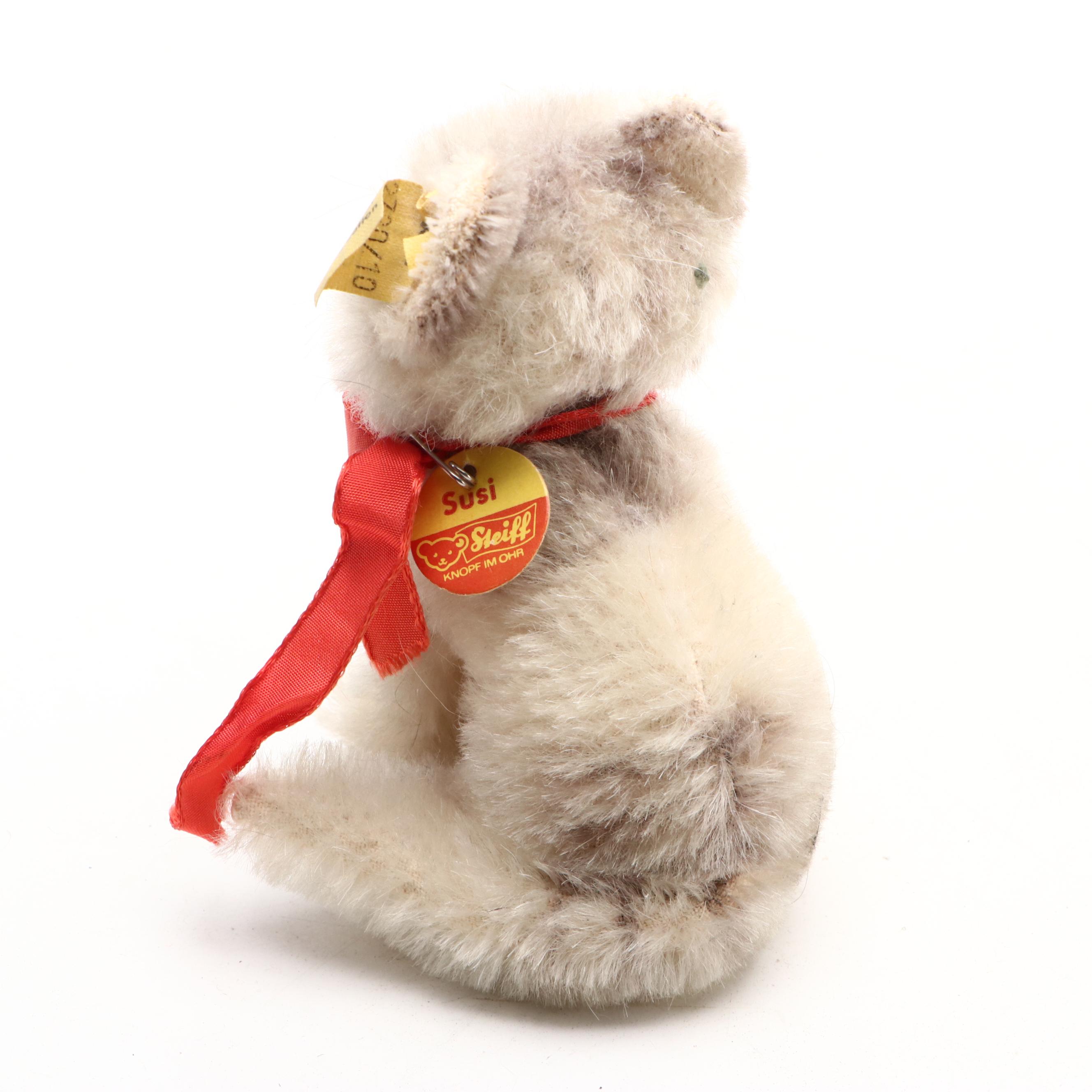 Steiff "Susi," "Cockie," and "Snobby" Stuffed Animals, Late 20th Century