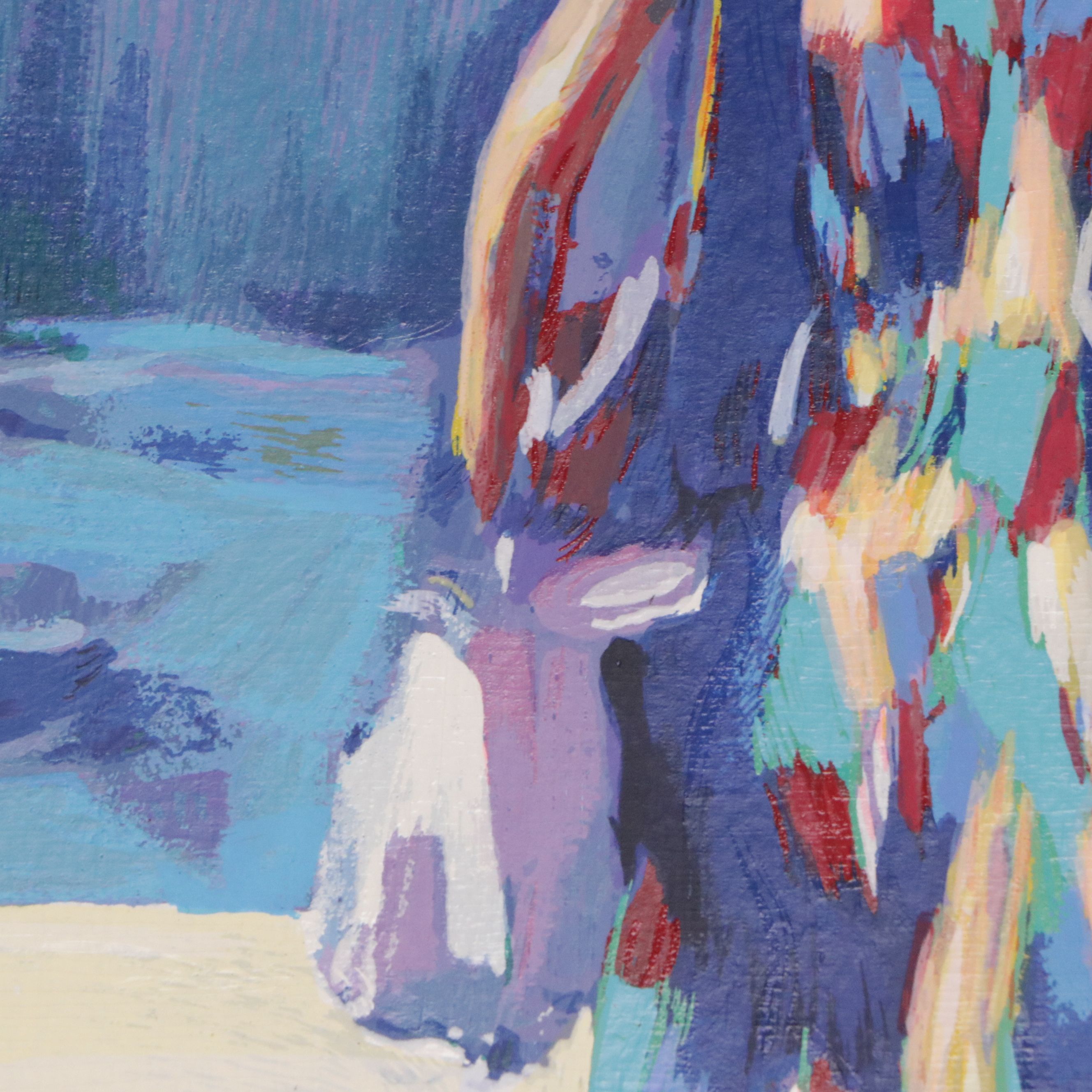 Nicola Simbari Hand-Embellished Serigraph "Santangelo," 1994