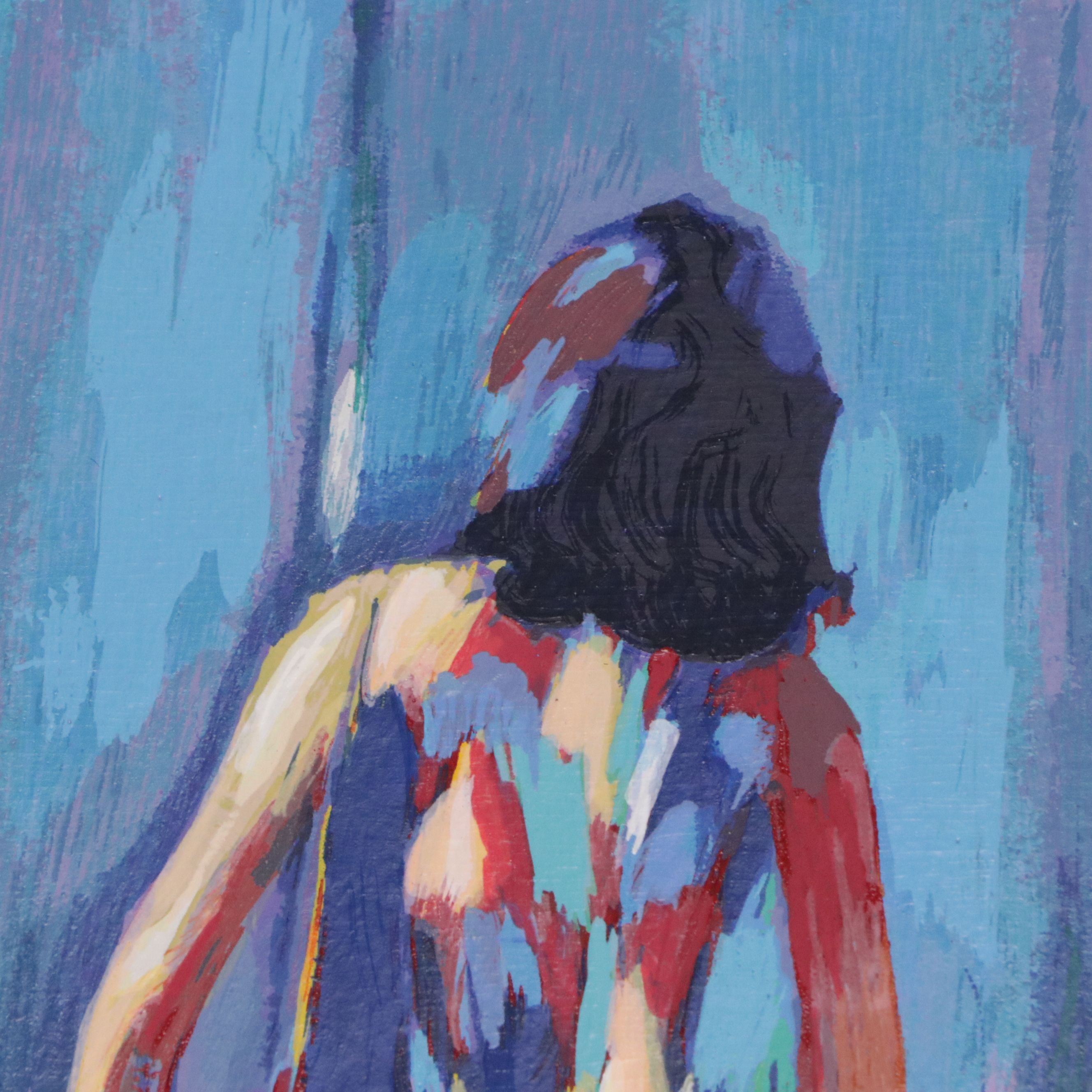 Nicola Simbari Hand-Embellished Serigraph "Santangelo," 1994