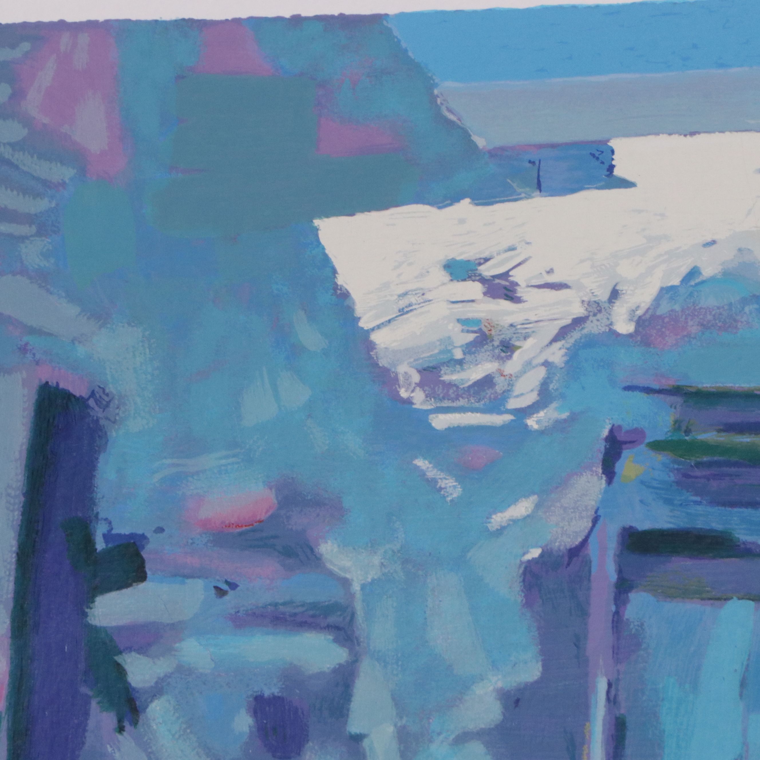 Nicola Simbari Hand-Embellished Serigraph "Santangelo," 1994