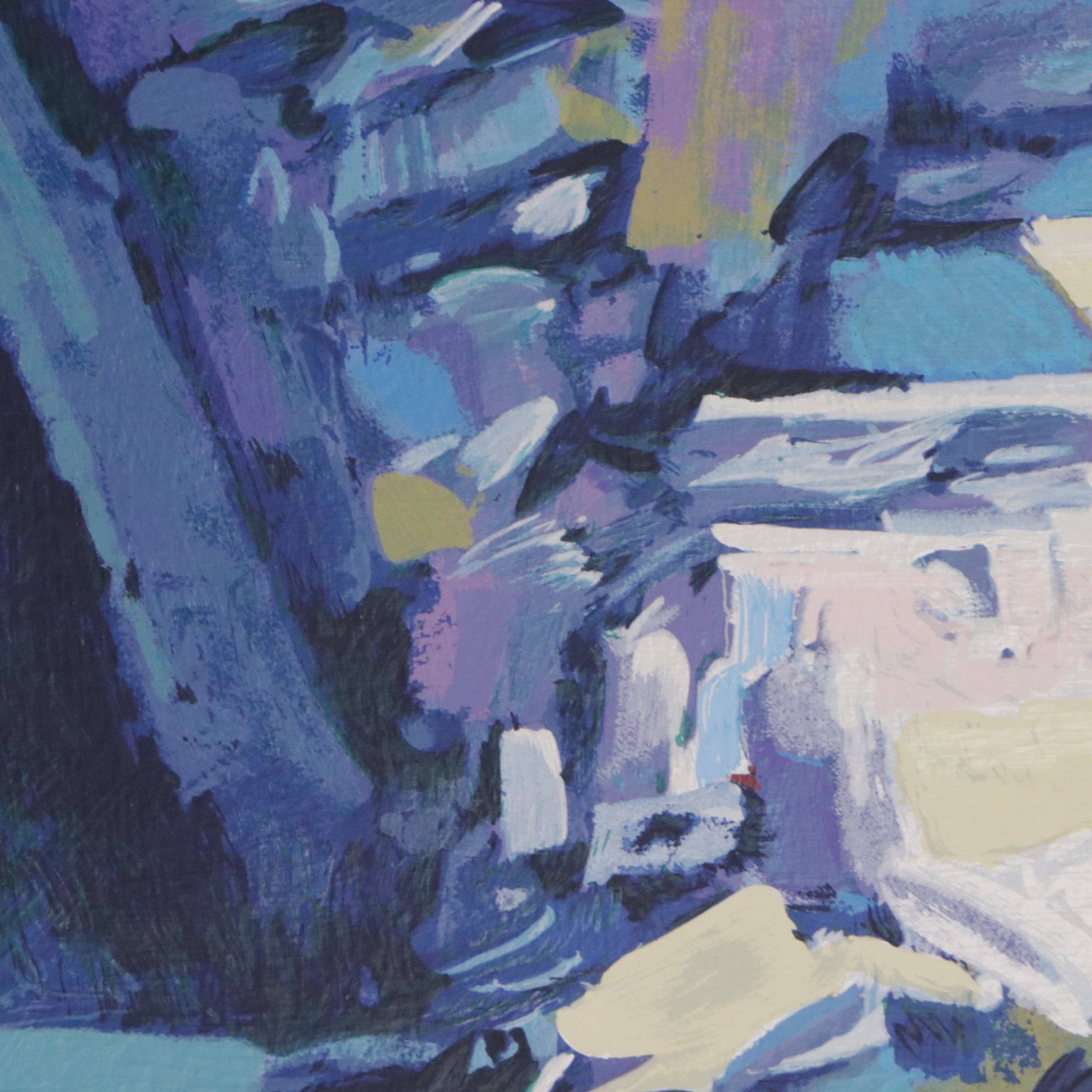 Nicola Simbari Hand-Embellished Serigraph "Santangelo," 1994