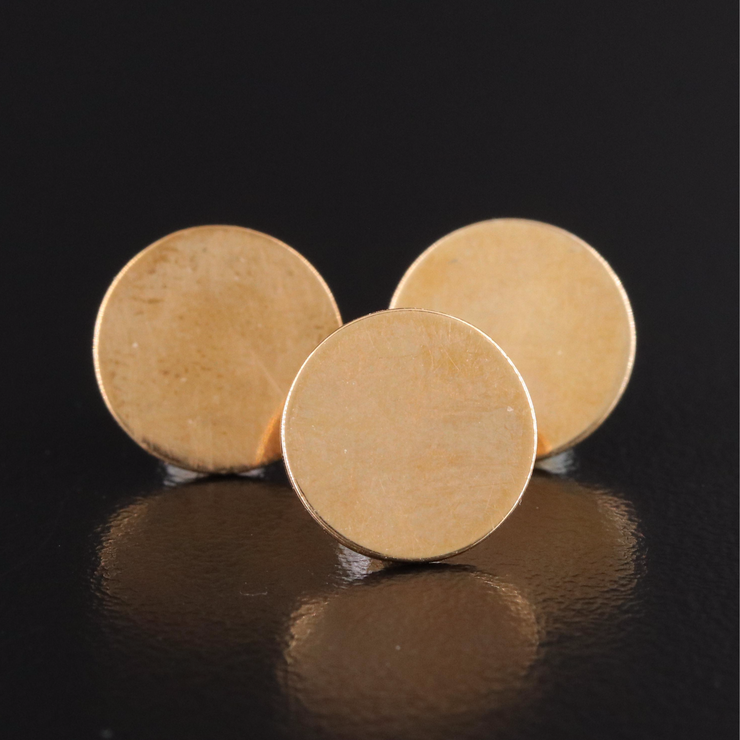 Vintage 14K Pearl Shirt Studs