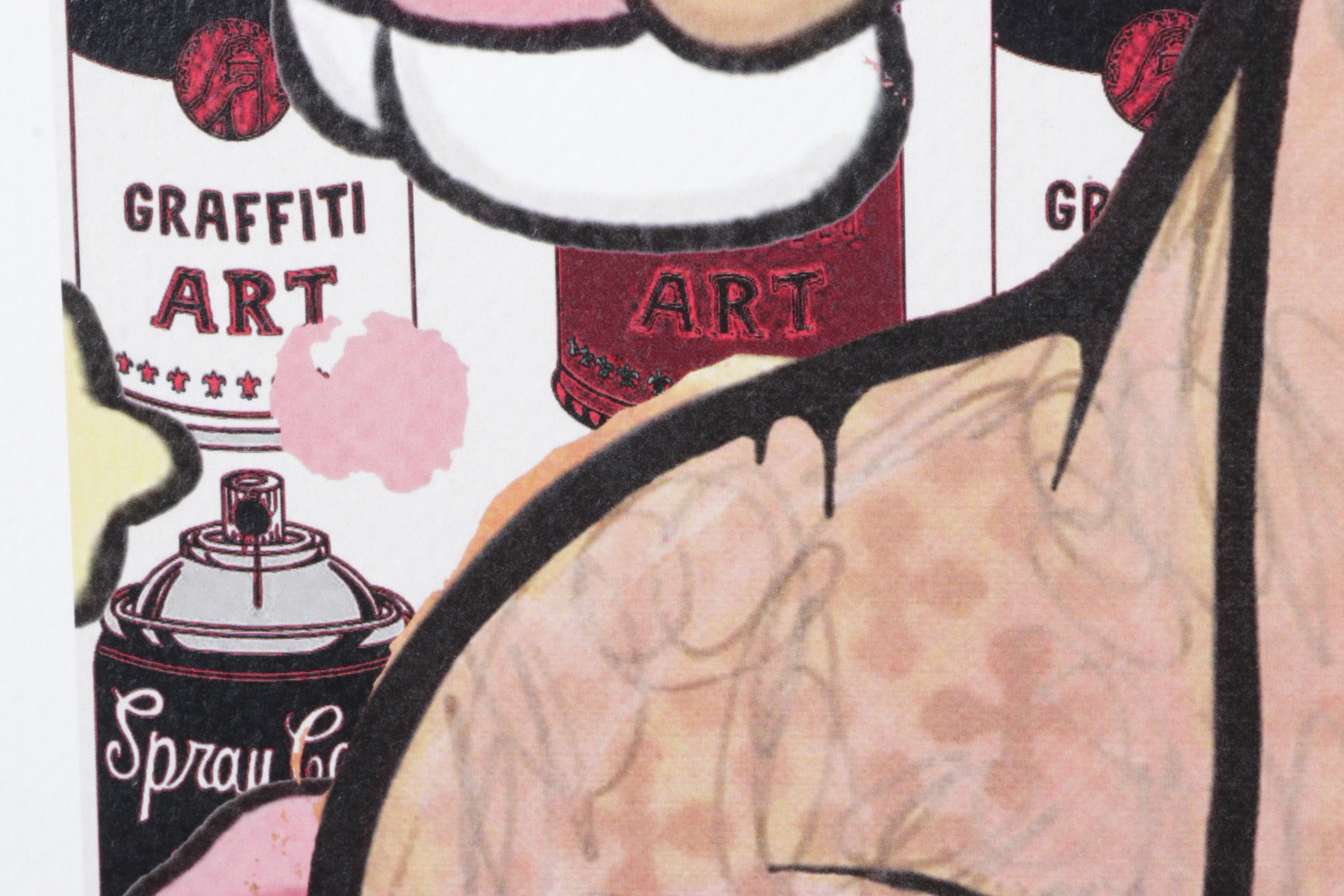 Death NYC Pop Art Digital Graphic Print Homage to Hello Kitty, 2025