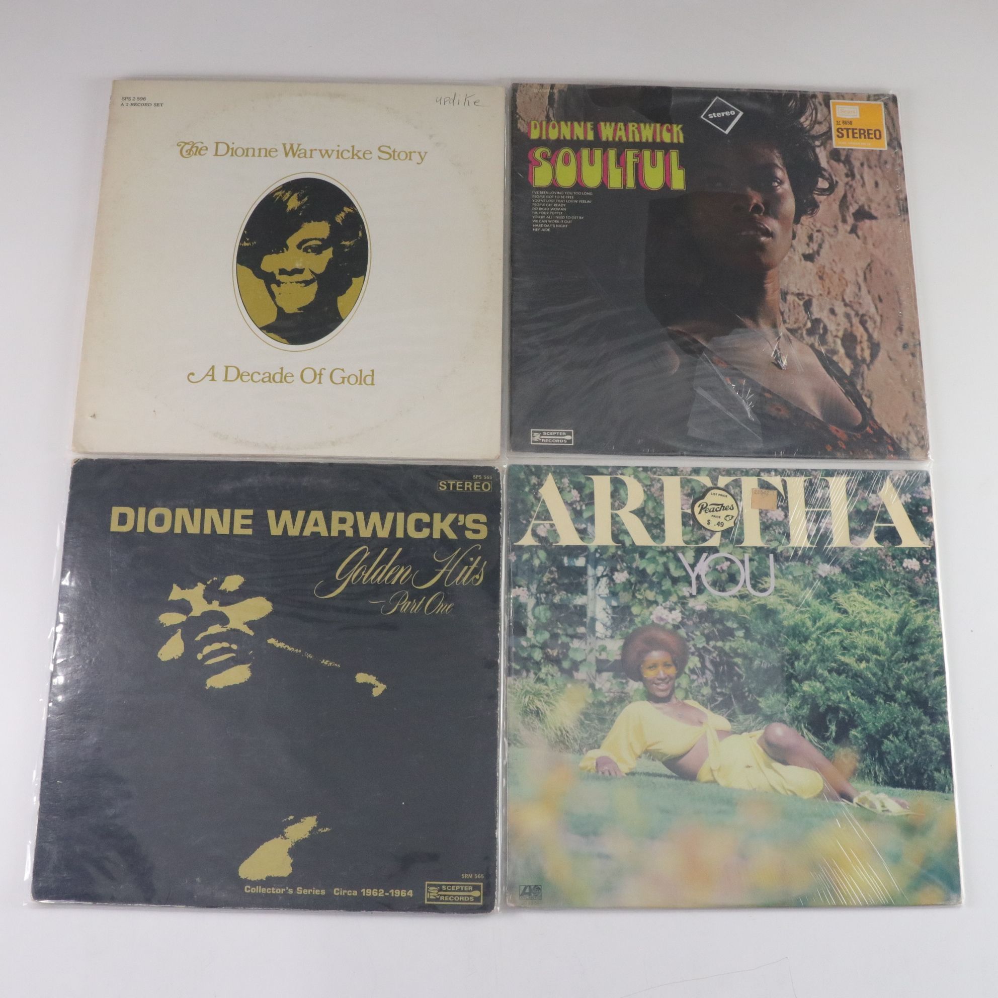 Aretha Franklin, Gloria Estefan, Dionne Warwick & More Vinyl Record Albums