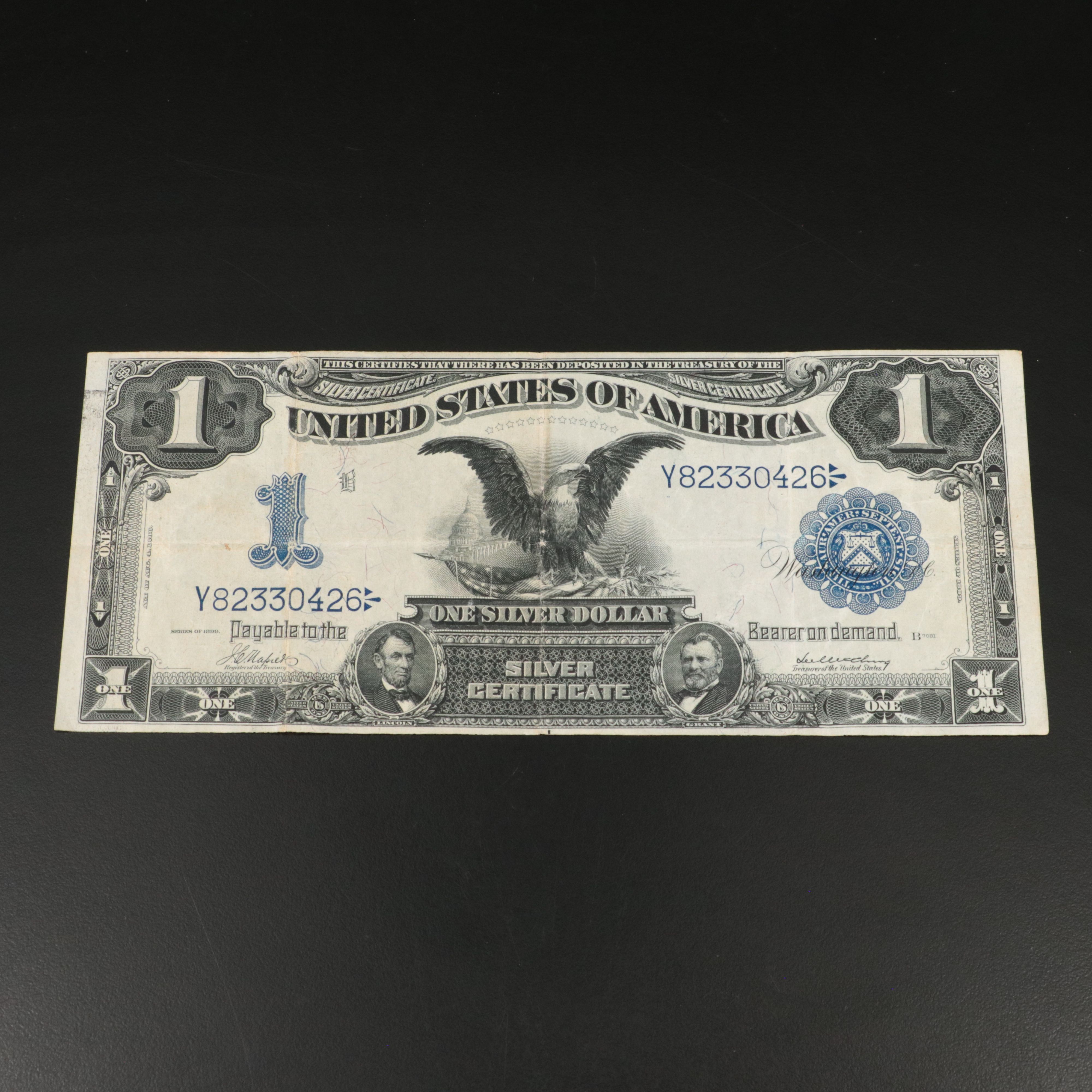 1899 Black Eagle One Dollar Silver Certificate