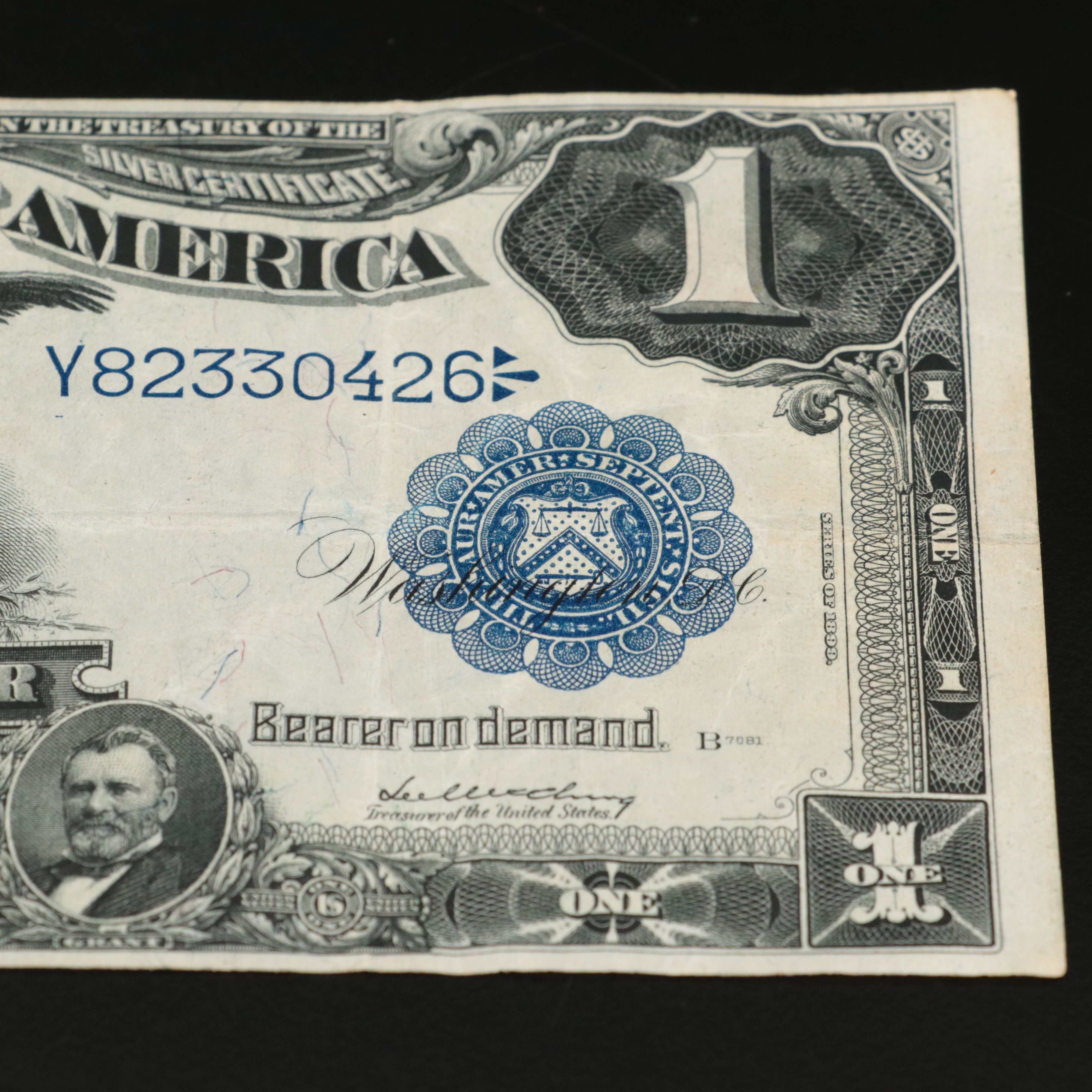 1899 Black Eagle One Dollar Silver Certificate