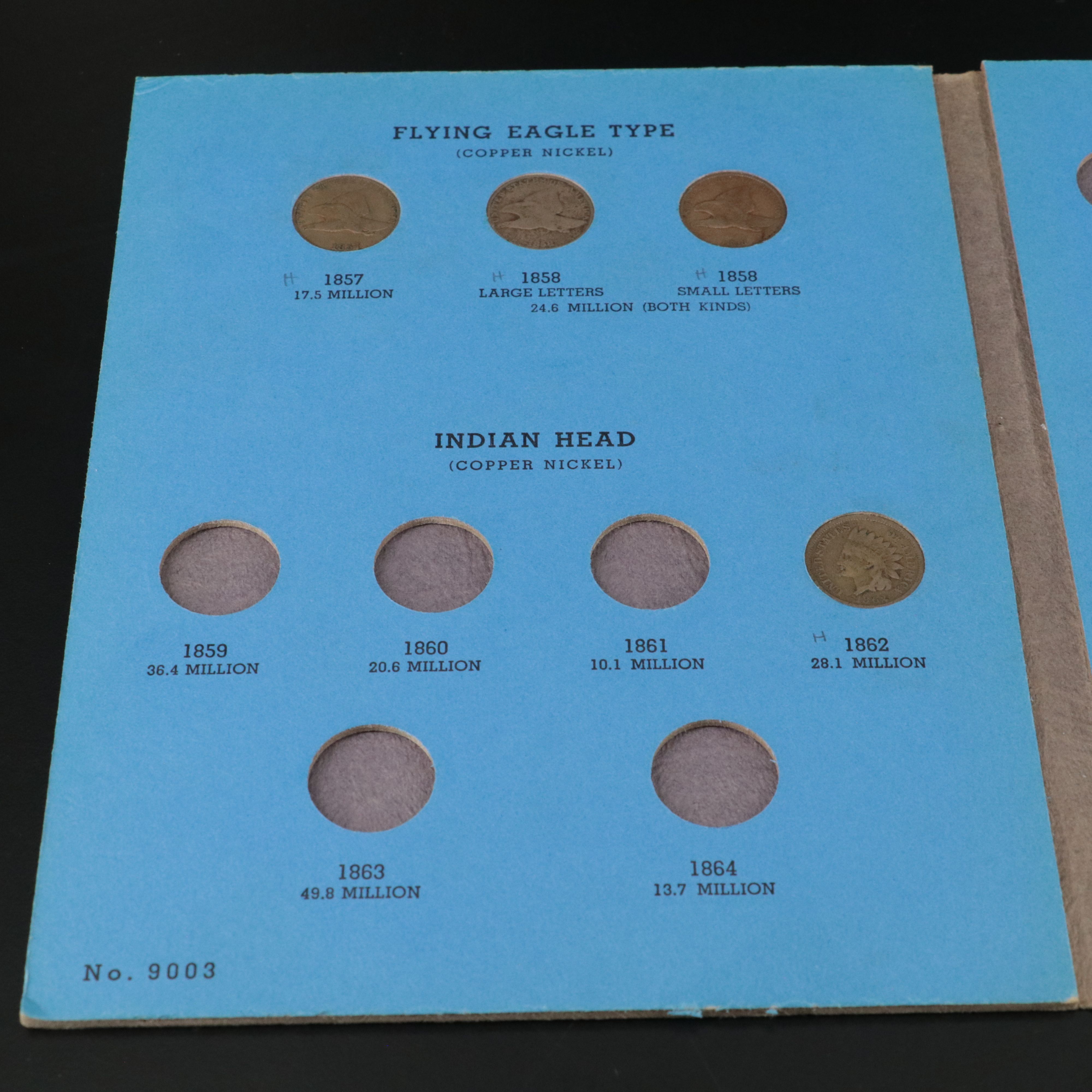 Partial Set of Fifteen lndian Cents