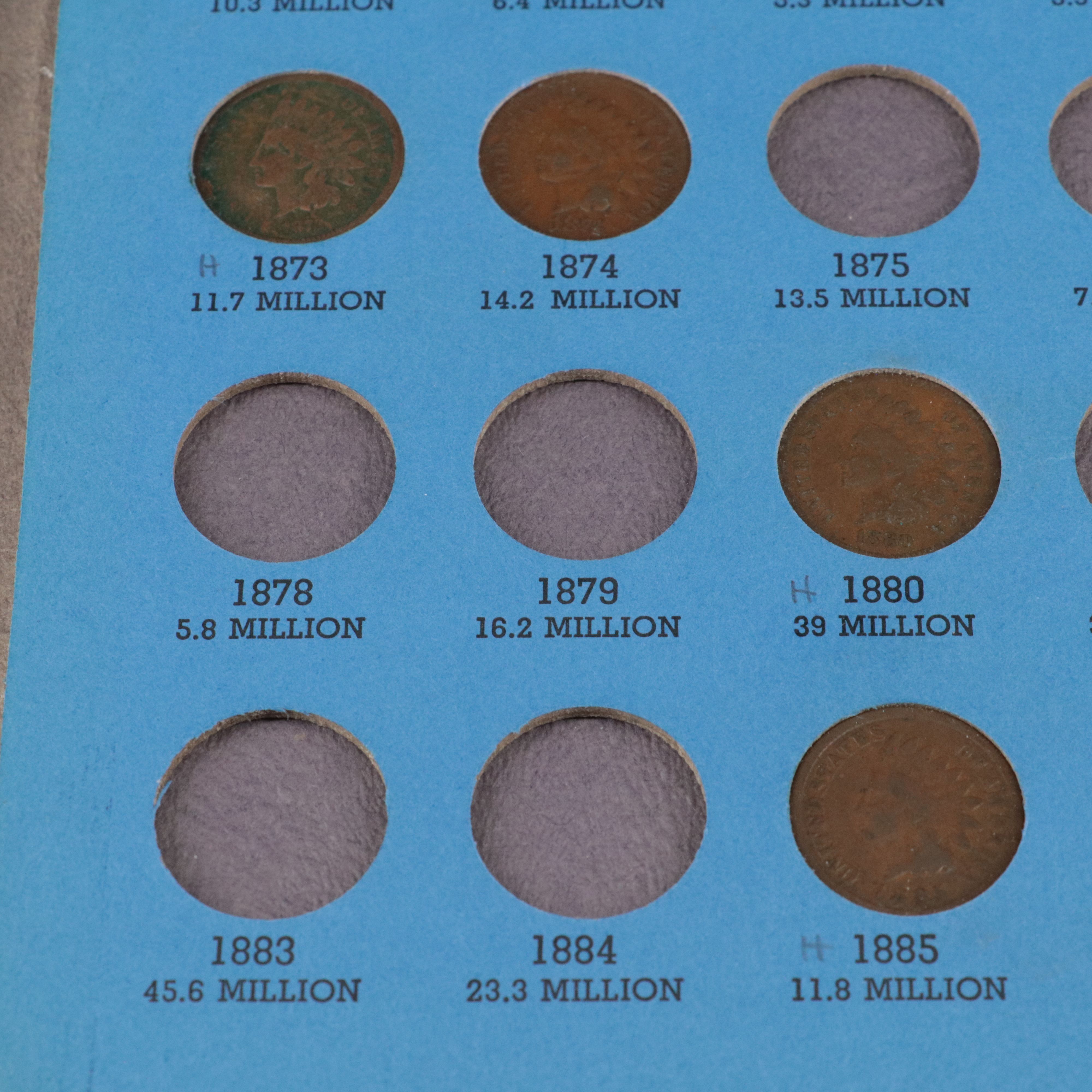 Partial Set of Fifteen lndian Cents
