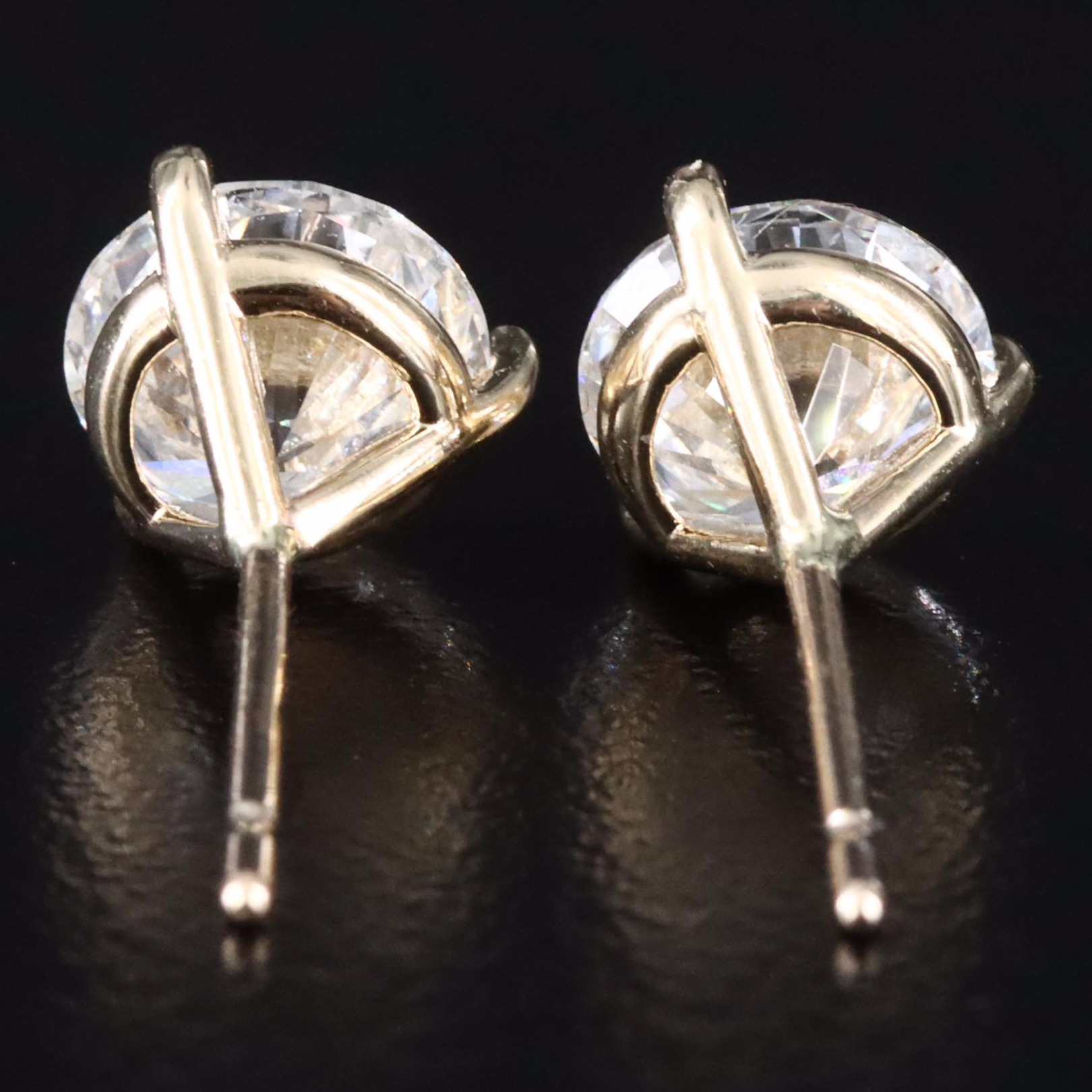 14K 2.00 CTW Lab Grown Diamond Solitaire Earrings