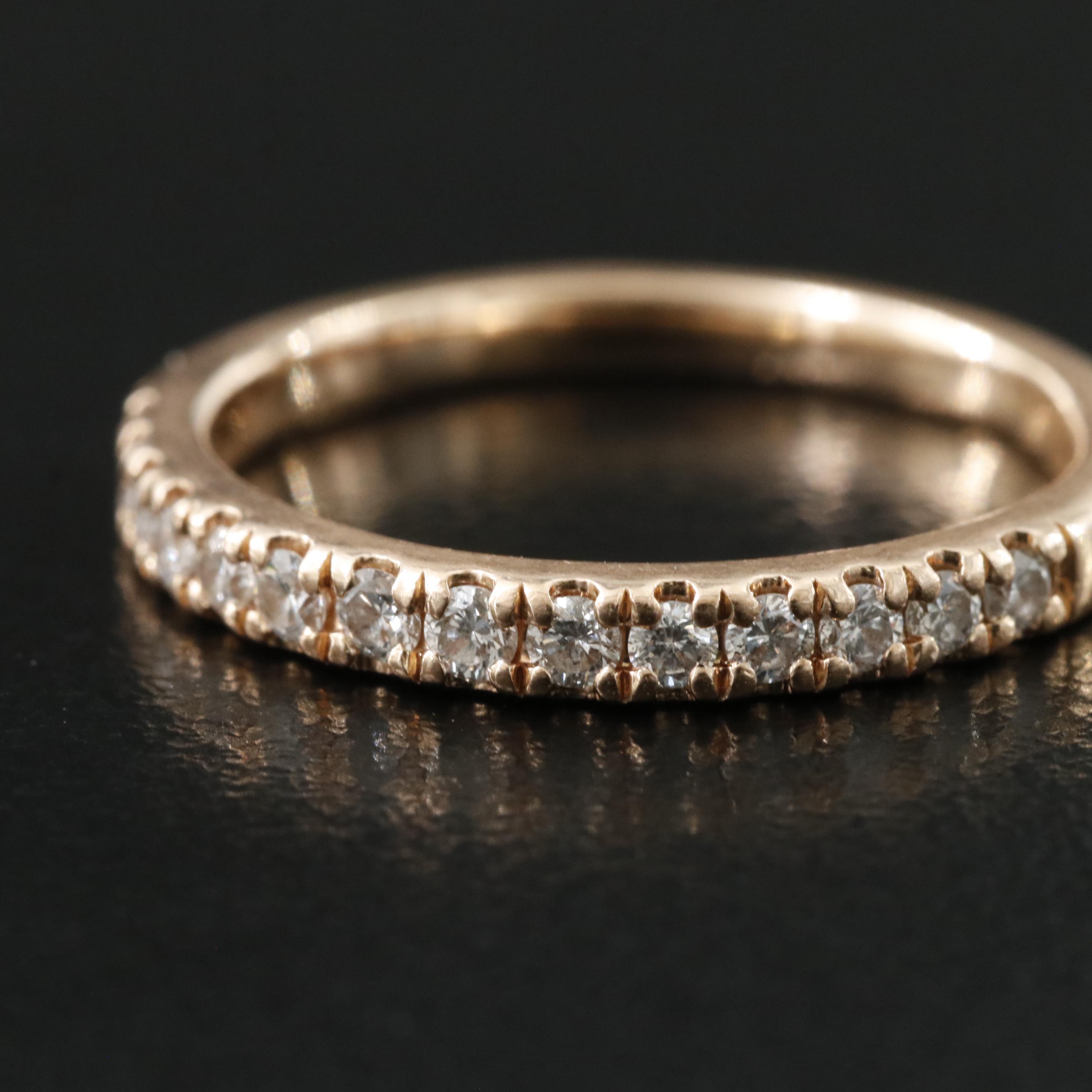 14K Rose Gold 1.02 CTW Diamond Ring Set