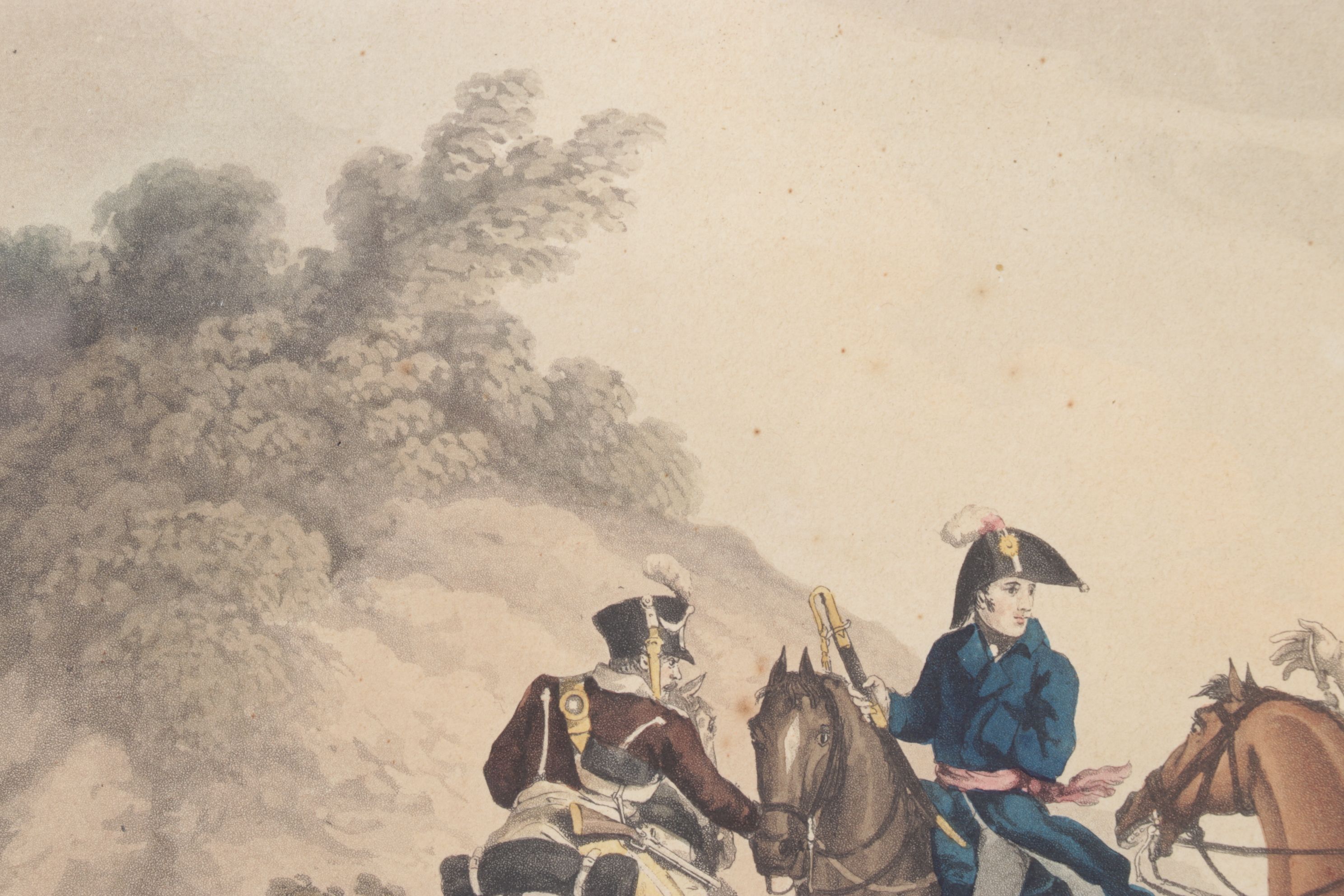 Edward Orme Lithograph After J. Atkinson "Capture of General Paget", 1817