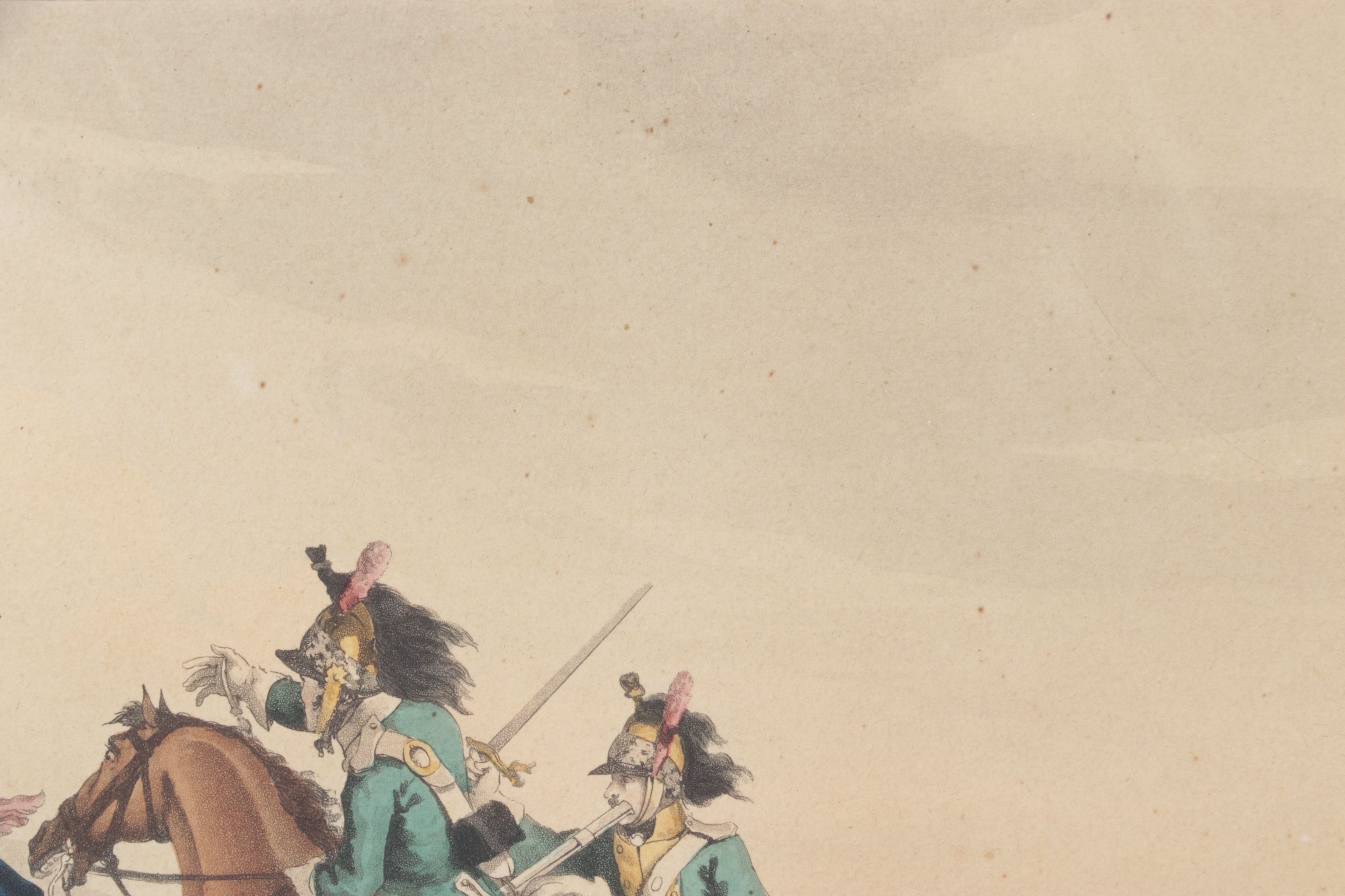 Edward Orme Lithograph After J. Atkinson "Capture of General Paget", 1817