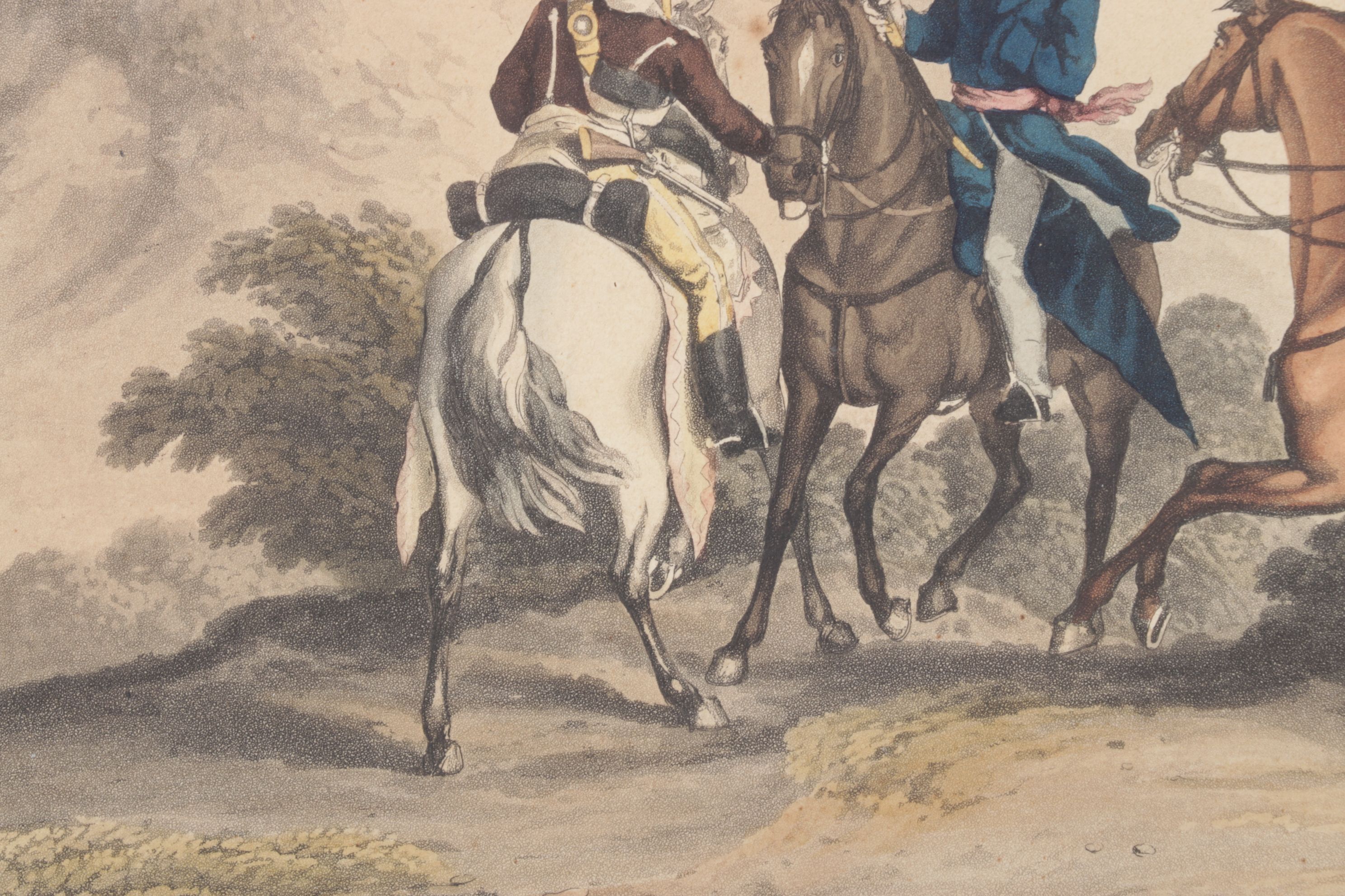 Edward Orme Lithograph After J. Atkinson "Capture of General Paget", 1817