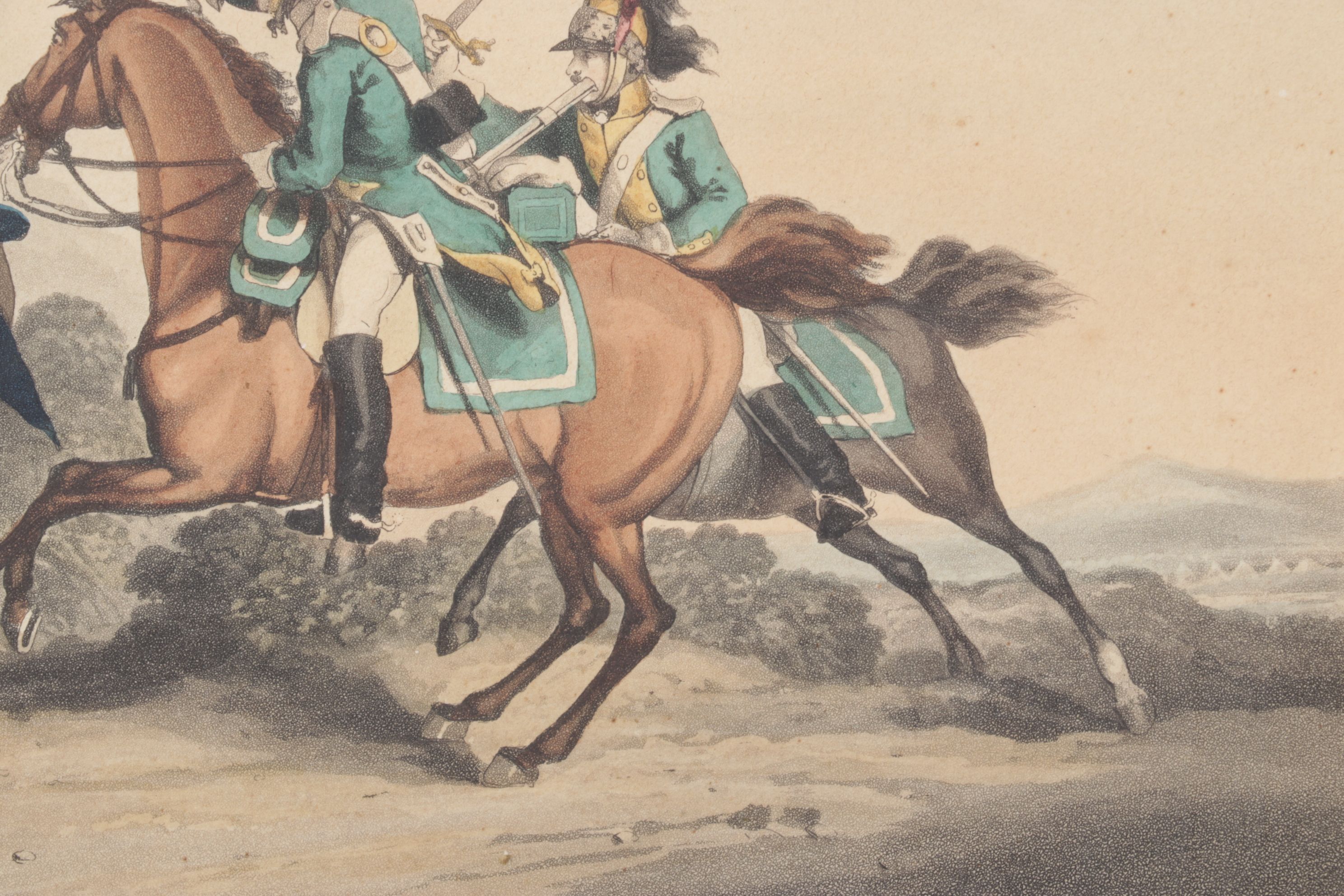 Edward Orme Lithograph After J. Atkinson "Capture of General Paget", 1817