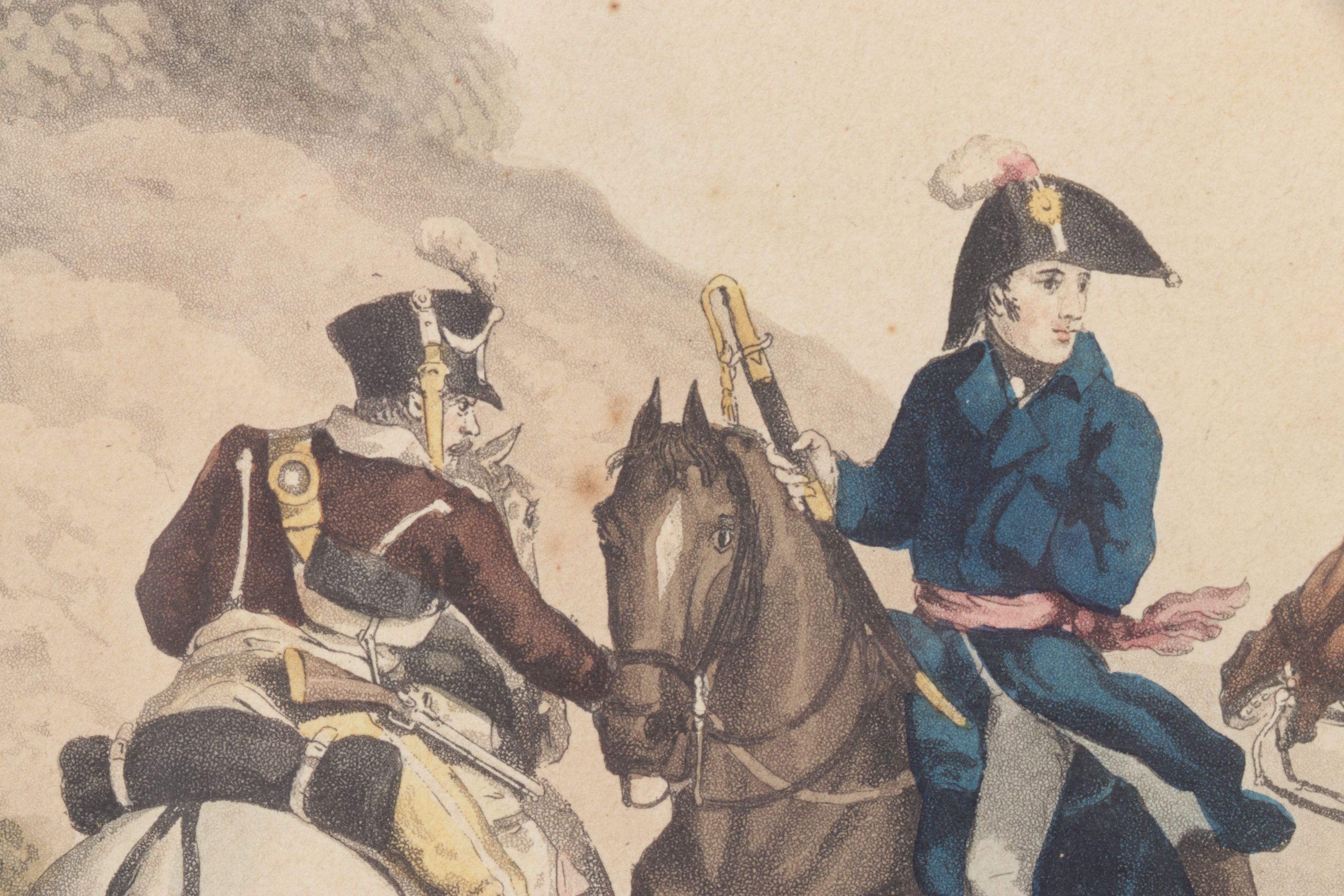 Edward Orme Lithograph After J. Atkinson "Capture of General Paget", 1817